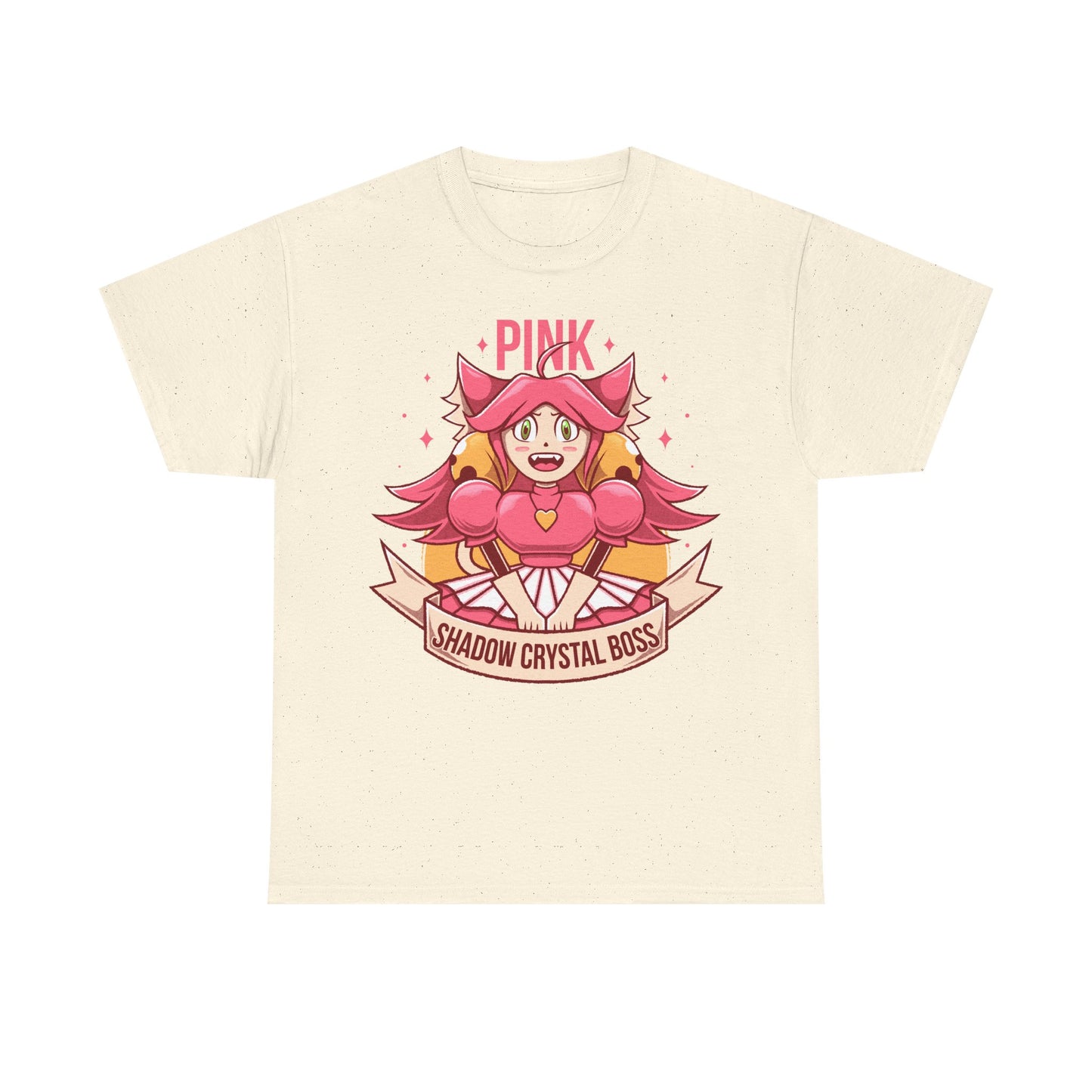 Mad Mew Mew t-shirt inspired by the Pink Shadow Crystal Secret Boss from Deltarune Chapter 5 and the iconic Undertale character.