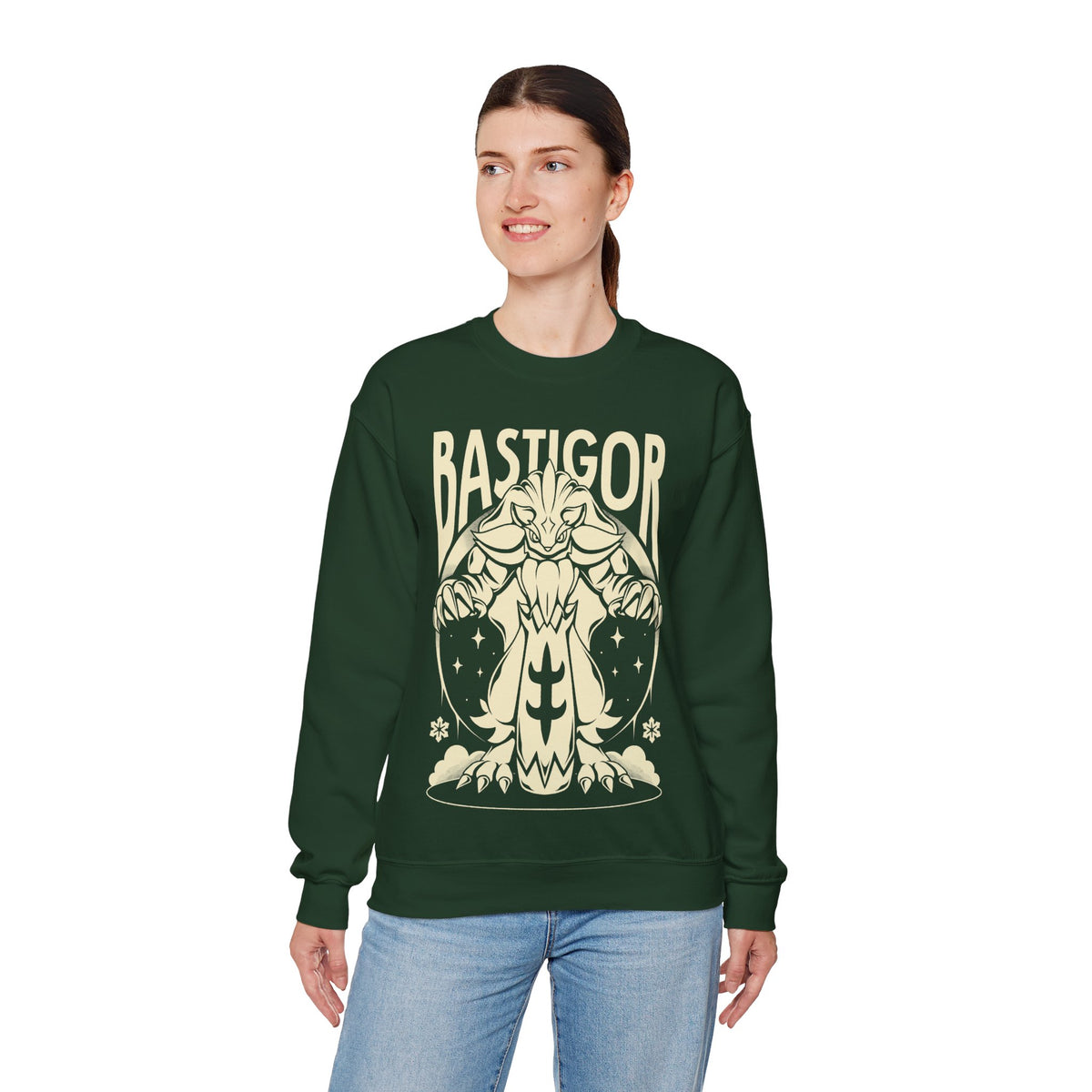 Palworld Bastigor King of Frostfang Ice Pal Unisex Crewneck Sweatshirt