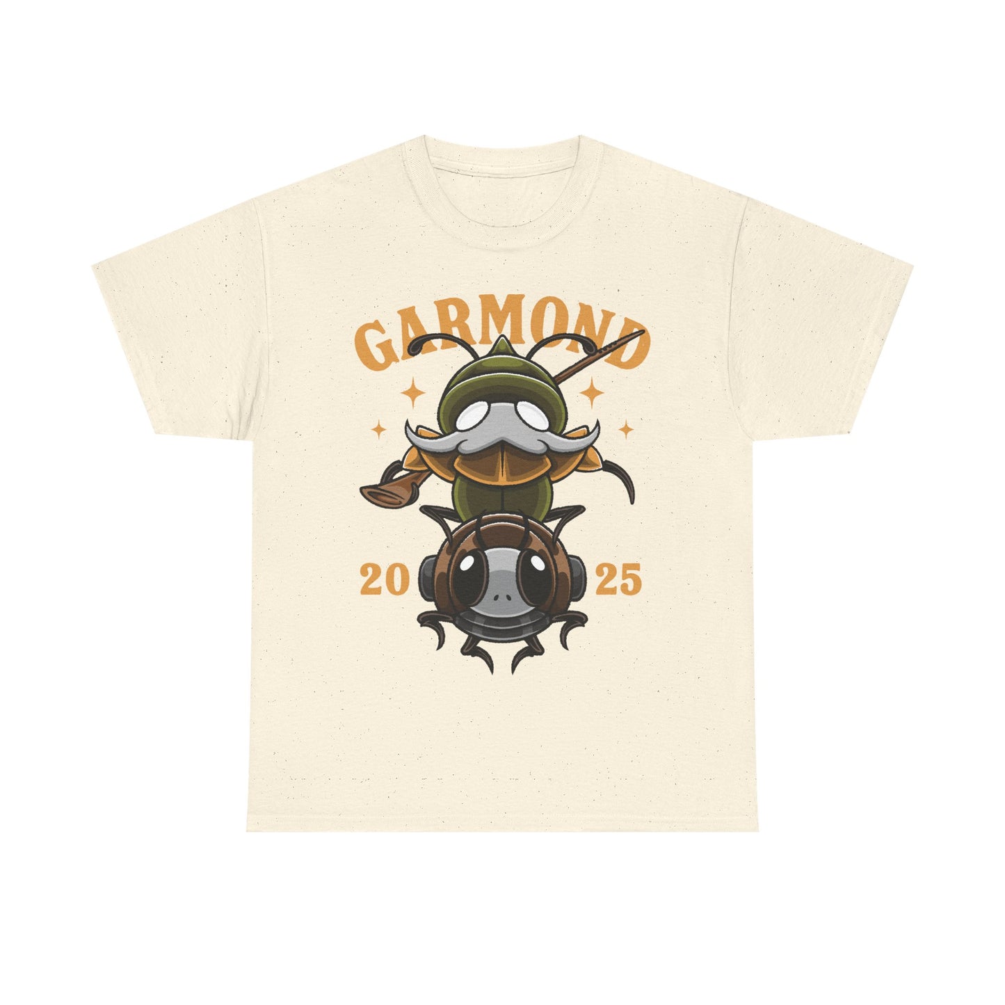 Product image of a Garmond & Zaza T-Shirt inspired by Hollow Knight Silksong. The design features the iconic duo from the indie metroidvania in a detailed, stylish fan-art illustration printed on a high-quality unisex tee. Perfect for gamers, Silksong fans, and collectors of indie game merch. Garmond and Zaza, Hollow Knight Silksong shirt, indie game apparel, metroidvania merch, gamer clothing, Silksong fan art, hollow knight silksong garmond & zaza merch, hollow knight silksong garmond zaza tee