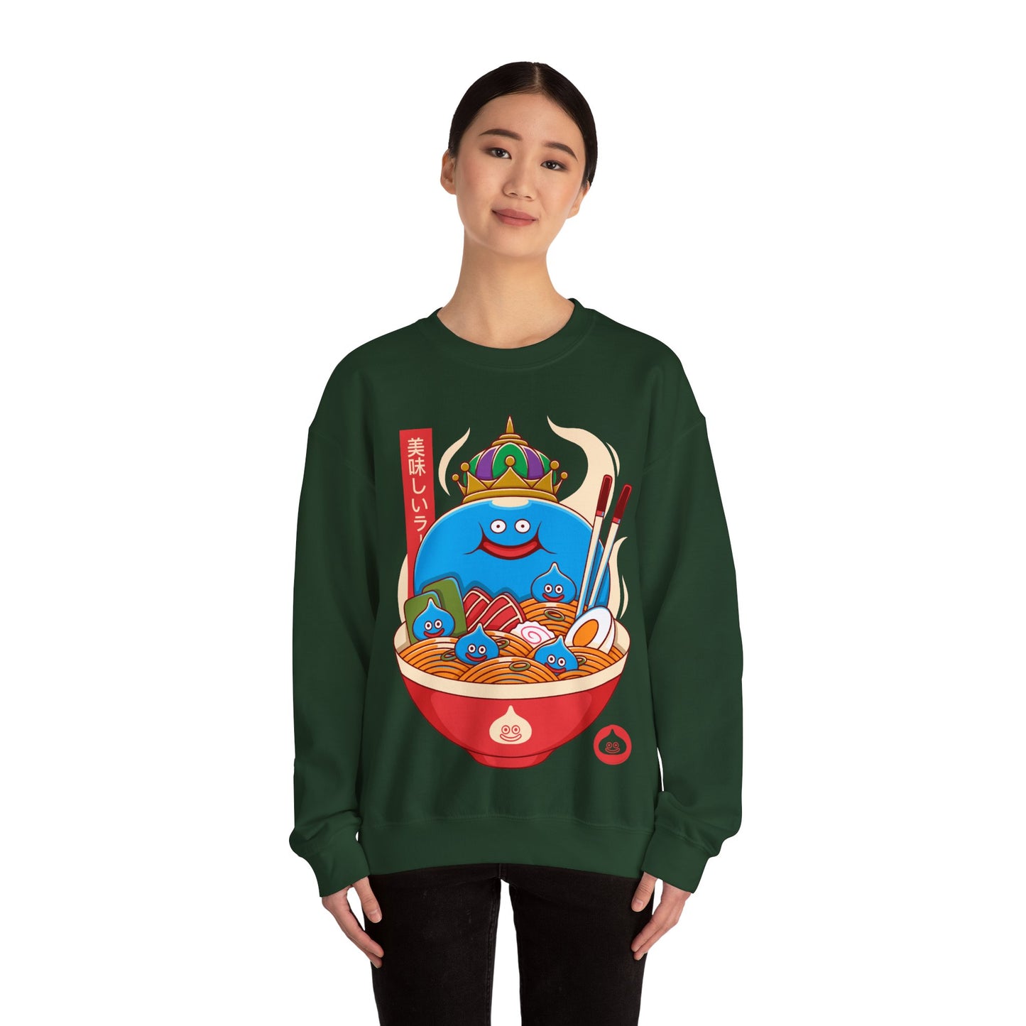 King Slime Ramen Dragon Quest Rpg Games Unisex Crewneck Sweatshirt