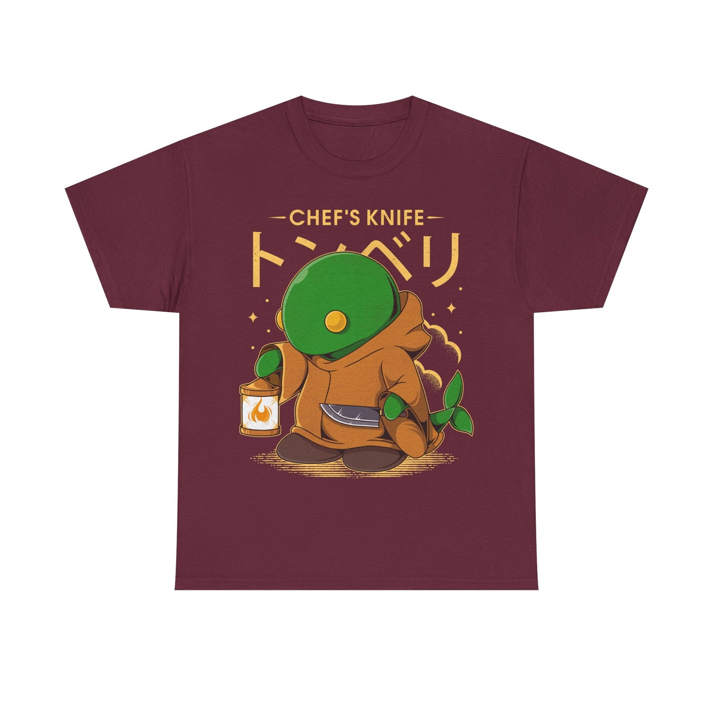 Gamer T-shirt inspired by Tonberry from Final Fantasy video games using Chef's Knife skill. Perfect shirt for Final Fantasy video games fans (Final Fantasy VII, Final Fantasy VII Rebirth, Final Final Fantasy XIV, FFXIV, FF14, FFVII, Final Fantasy VIII, Final Fantasy IX).

cloud strife t-shirt, aerith gainsborough t-shirt, final fantasy vii rebirth t-shirt, barret wallace t-shirt, red xiii, red xiii t-shirt, nanaki, nanaki t-shirt, final fantasy clothing, final fantasy tonberry t-shirt, final fantasy shirt