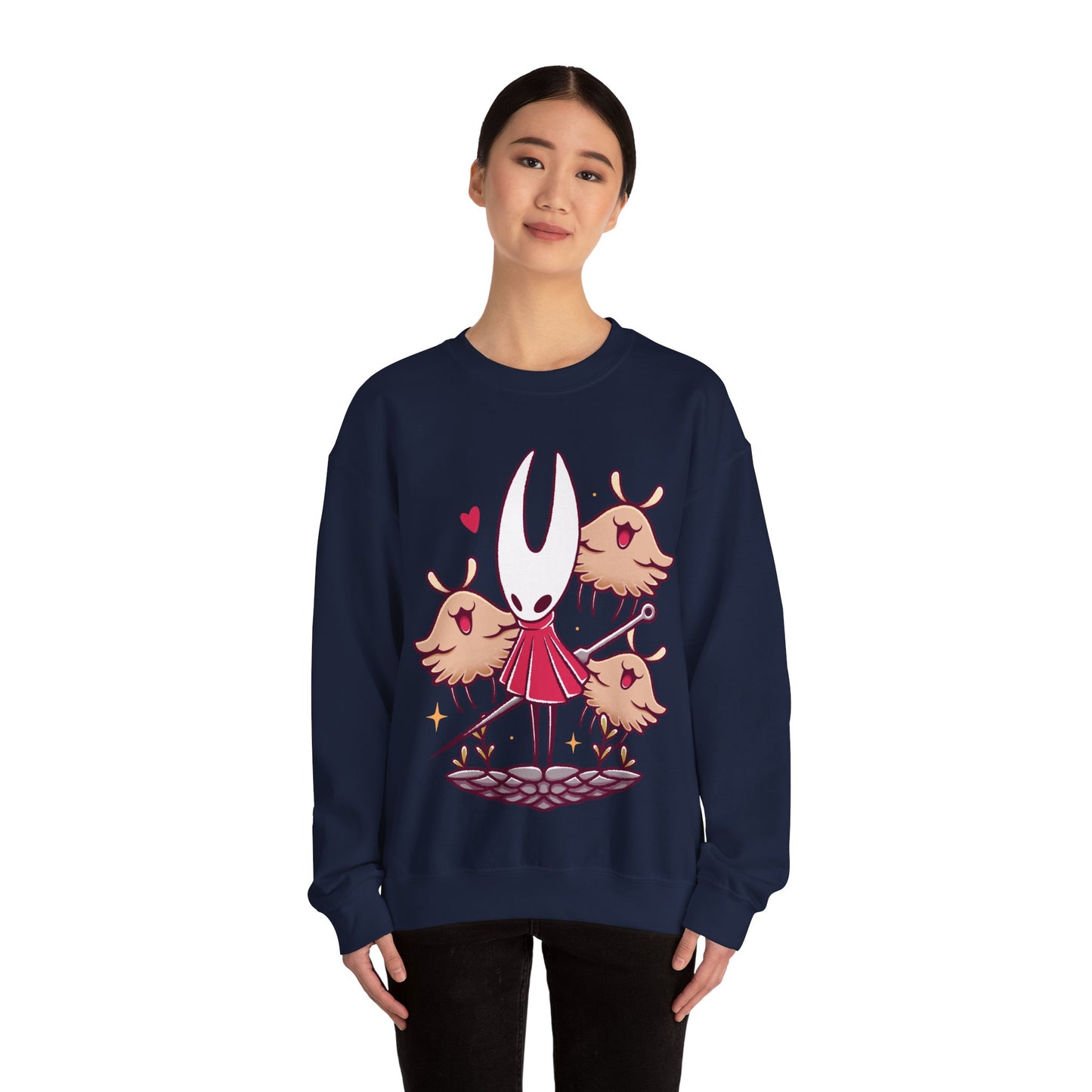 Hornet & Lost Fleas Hollow Knight Silksong Unisex Crewneck Sweatshirt