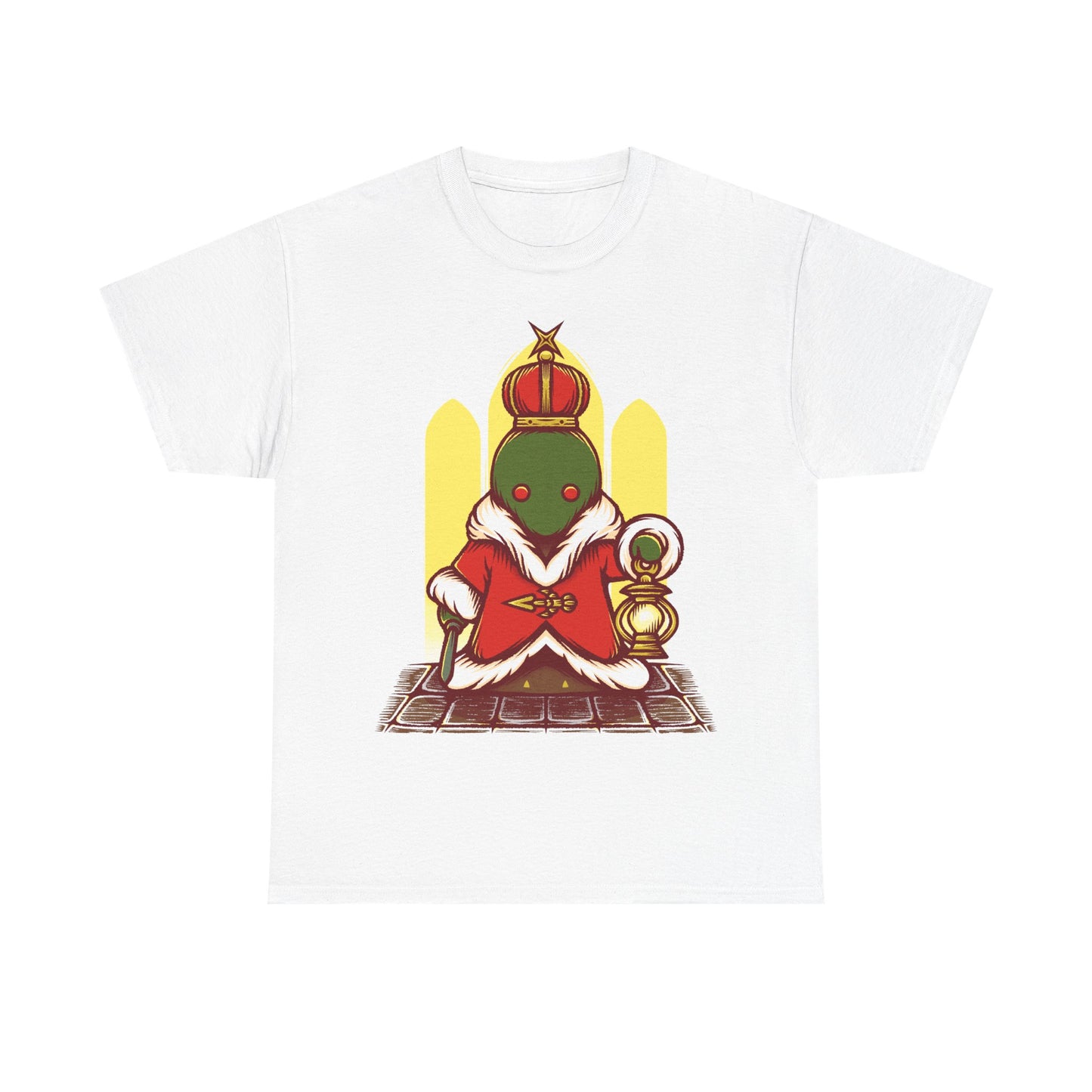 Tonberry King Final Fantasy XIV t-shirt featuring the Wanderer’s Palace dungeon final boss from FF14 MMORPG video game.