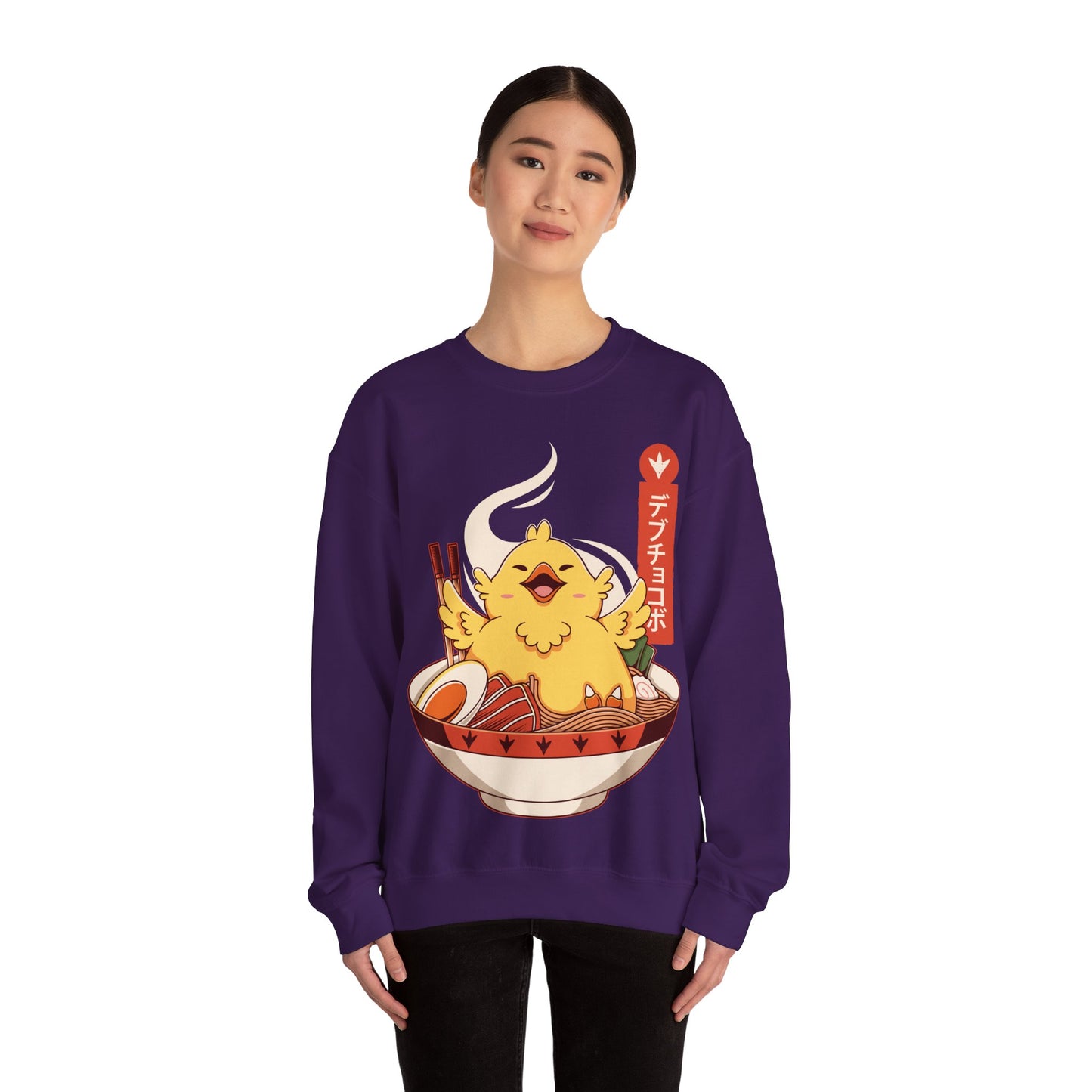 Fat Chocobo Ramen Final Fantasy VII - FFXIV Unisex Crewneck Sweatshirt
