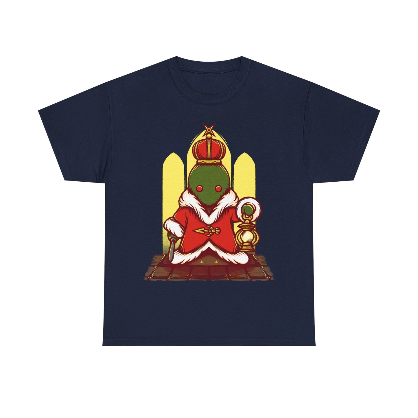 Tonberry King Final Fantasy XIV t-shirt featuring the Wanderer’s Palace dungeon final boss from FF14 MMORPG video game.