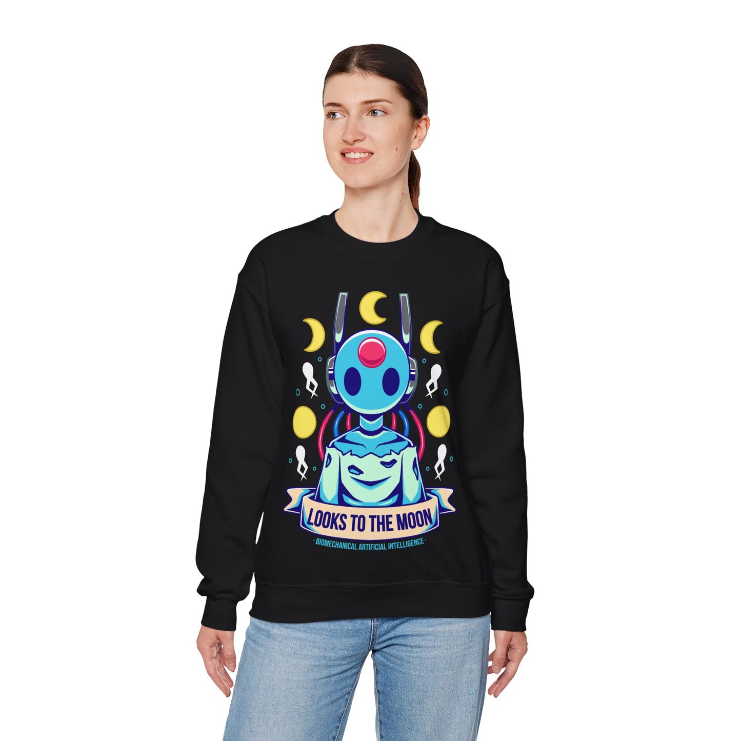 Looks to the Moon Rain World Indie Game Unisex Crewneck Sweatshirt