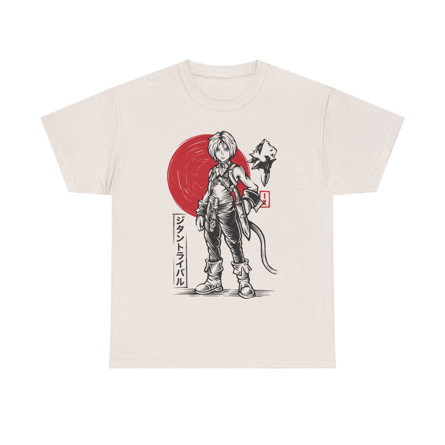 Gamer t-shirt inspired by Zidane Tribal - Yitan from Final Fantasy IX - FFIX rpg video game in Sumi-e japanese art style.

final fantasy ix vivi ornitier t-shirt, final fantasy ix zidane tribal sumi-e t-shirt, final fantasy 9 zidane tribal t-shirt, ffix zidane tribal t-shirt, ffix zidane tribal sumi-e t-shirt, final fantasy ix zidane tribal japanese art t-shirt, ffix video game merch, final fantasy ix remake t-shirt, final fantasy ix remake zidane tribal t-shirt, ffix remake merch, ff9 remake