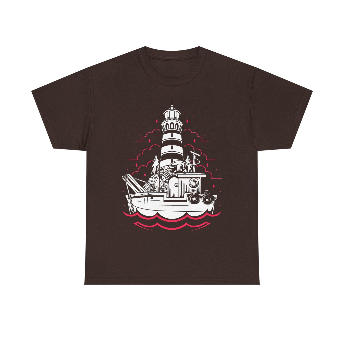 Dredge t-shirt inspired by the indie horror fishing game, featuring a dark ocean and lovecraftian cosmic horror aesthetic. This unisex gamer shirt captures the eerie maritime atmosphere, eldritch sea creatures, and nautical mystery that define Dredge. Perfect indie horror merch for fans of fishing games, cosmic horror stories, and atmospheric survival adventures. Ideal for gamers who love deep sea mystery and dark fantasy aesthetics.