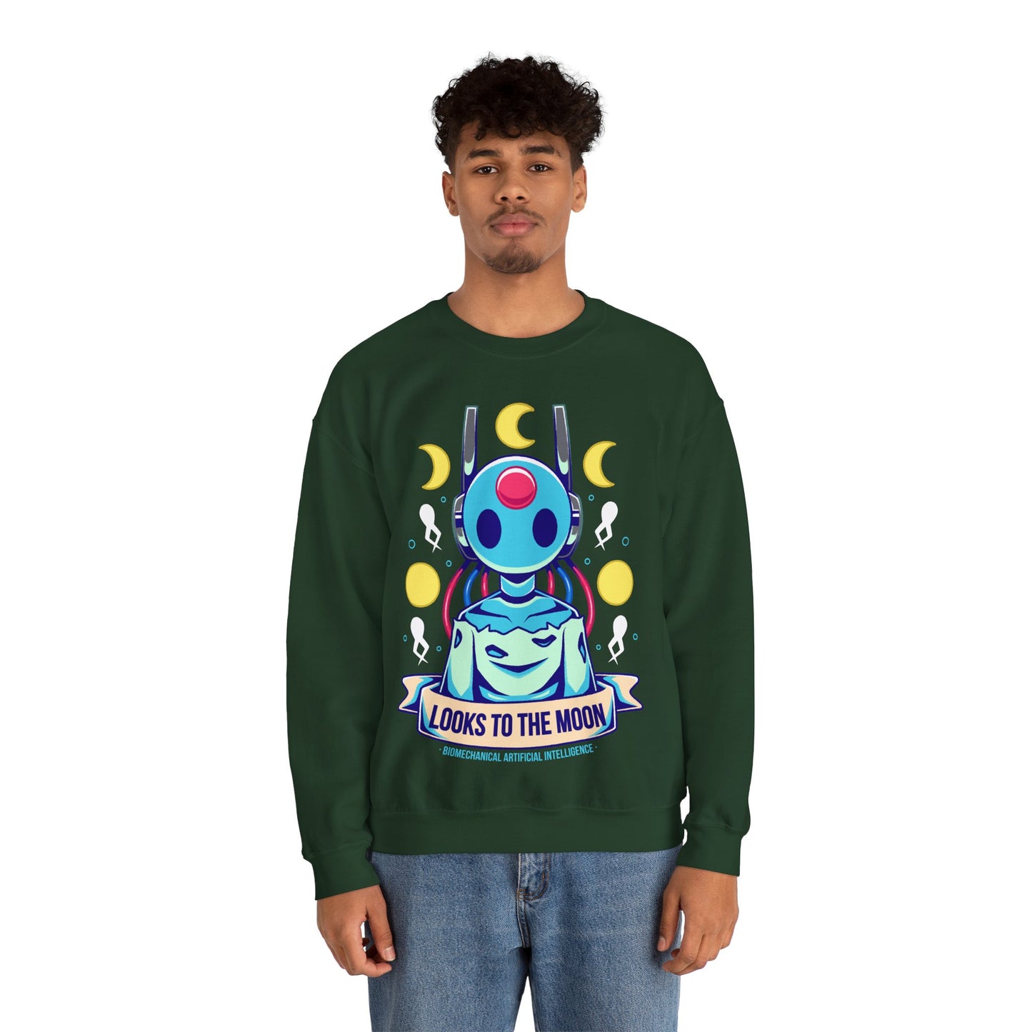 Looks to the Moon Rain World Indie Game Unisex Crewneck Sweatshirt