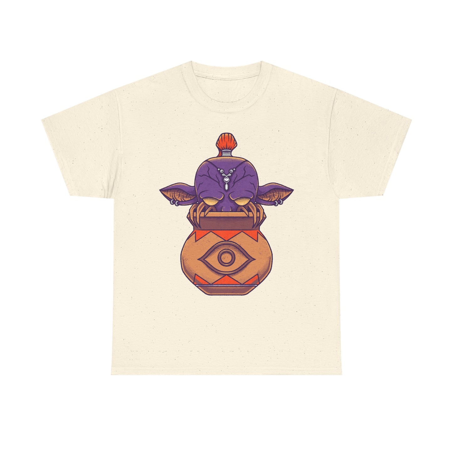 Final Fantasy XIV Magic Pot t-shirt featuring the iconic pot creature and Gimme an Elixir reference inspired by the recurring Final Fantasy enemy.