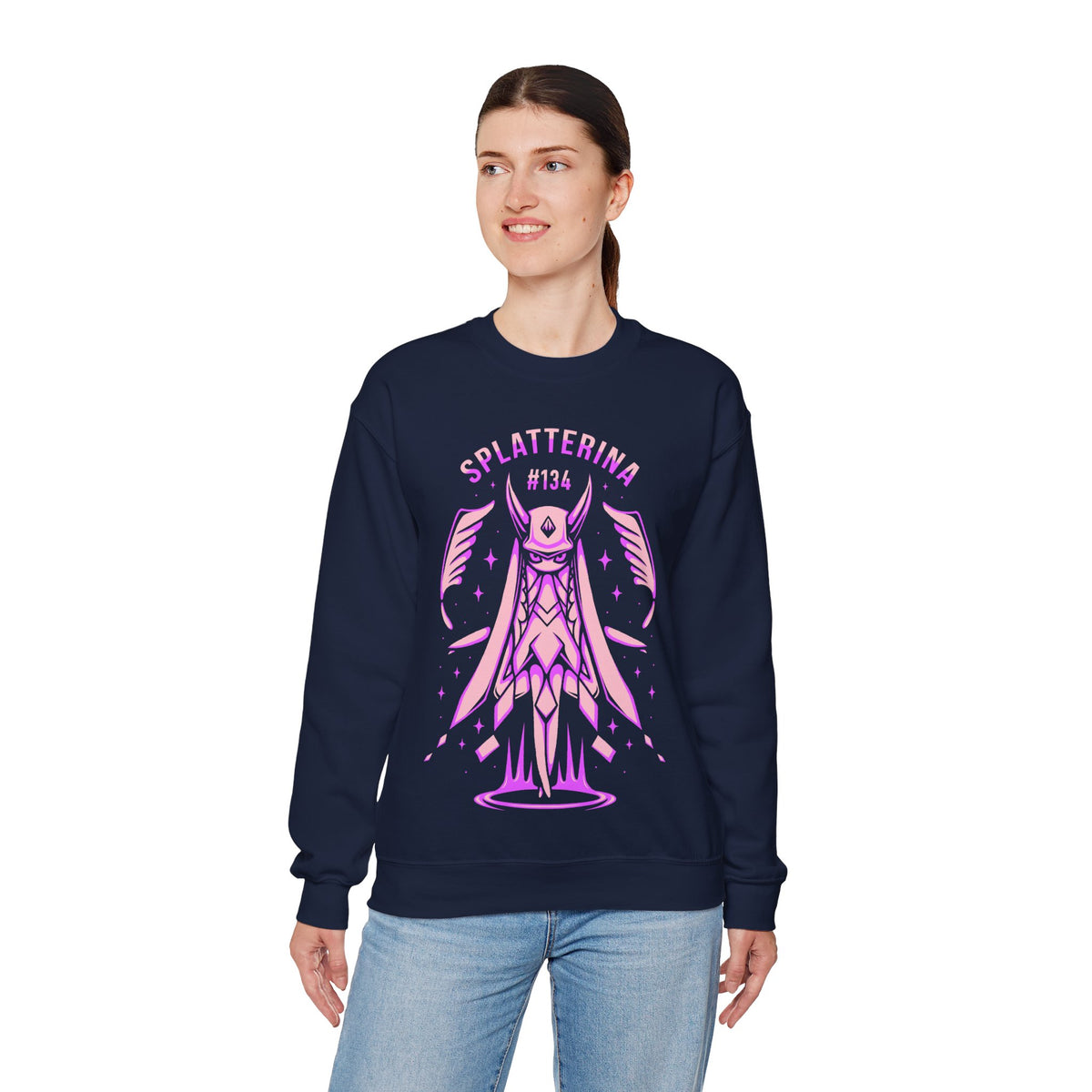 Palworld Splatterina Crimson Butcher Dark Pal Unisex Crewneck Sweatshirt