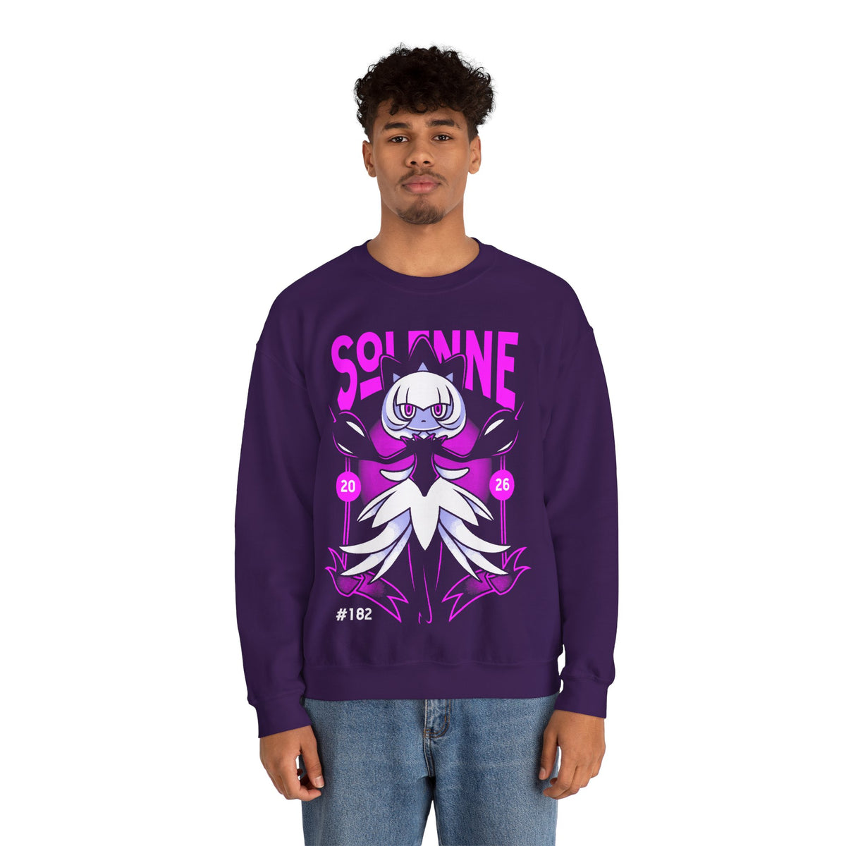 Palworld Solenne Untainted Maiden Dark Pal Unisex Crewneck Sweatshirt