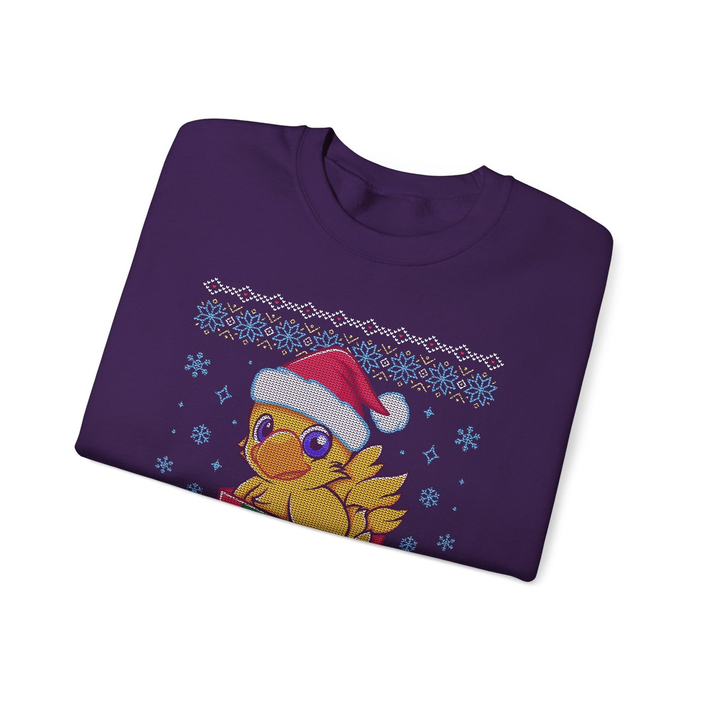 Cute Chocobo Merry Kwehmas! Final Fantasy Unisex Crewneck Sweatshirt