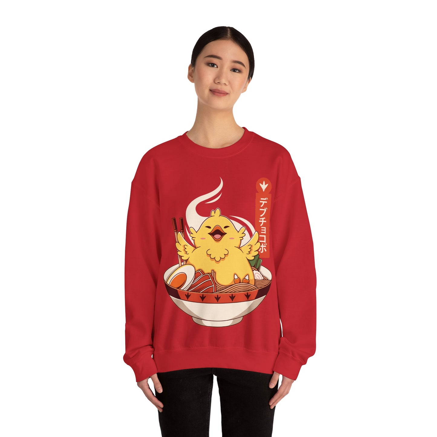 Fat Chocobo Ramen Final Fantasy VII - FFXIV Unisex Crewneck Sweatshirt