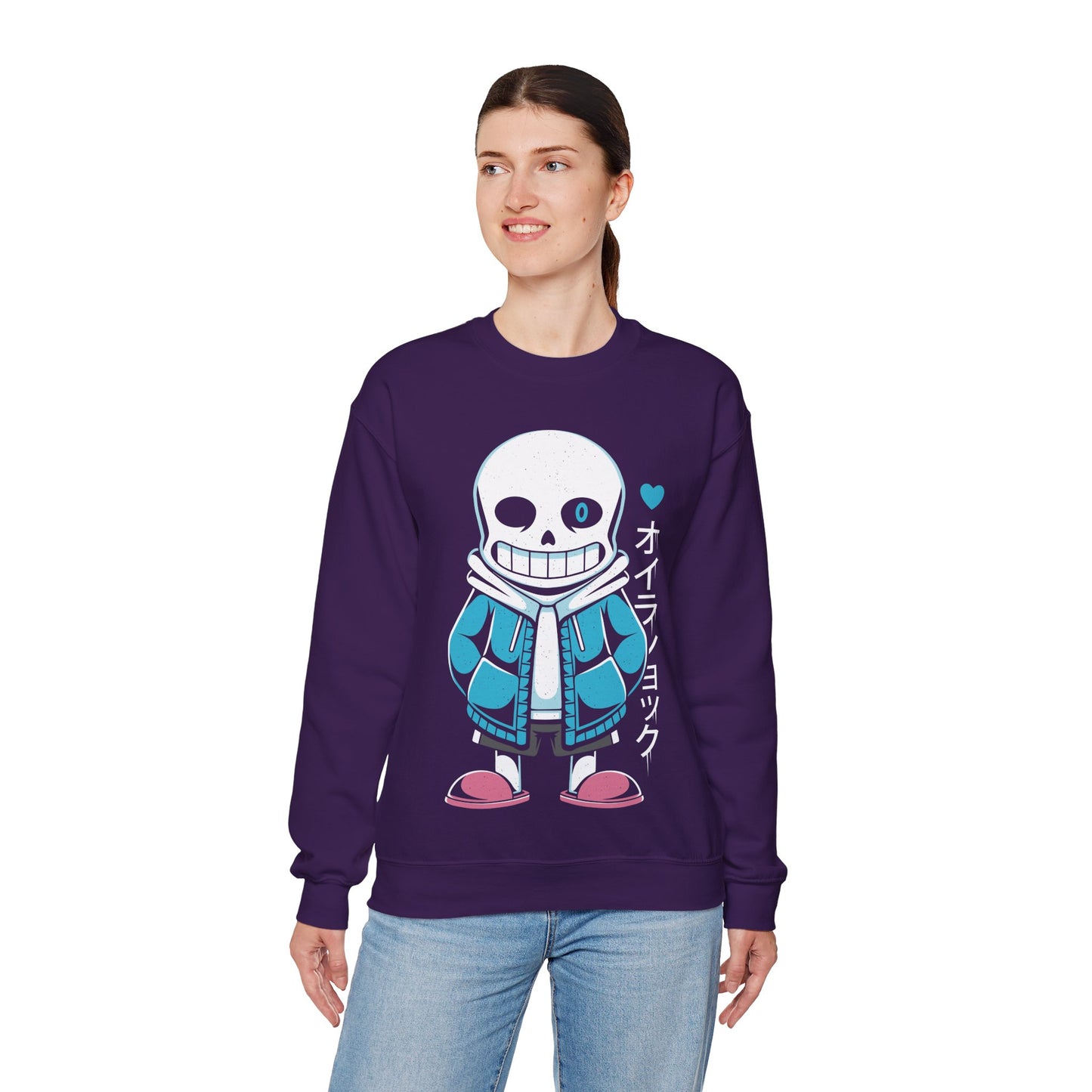Sans Lazy Bones Undertale Indie Game Crewneck Sweatshirt