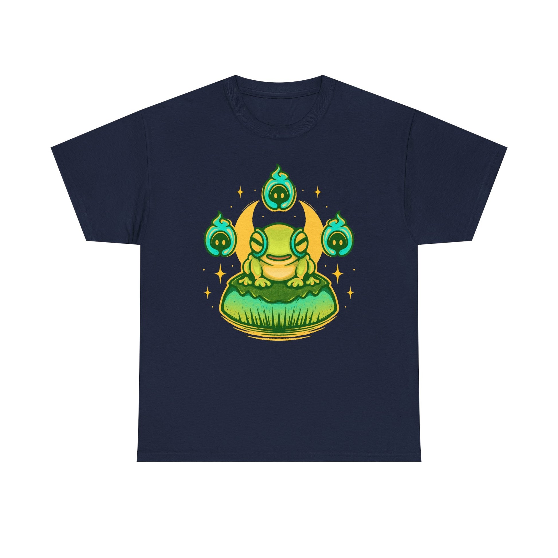 Hades II t-shirt featuring Frinos and the Shades from the indie roguelike game inspired by Greek mythology and dark fantasy design.