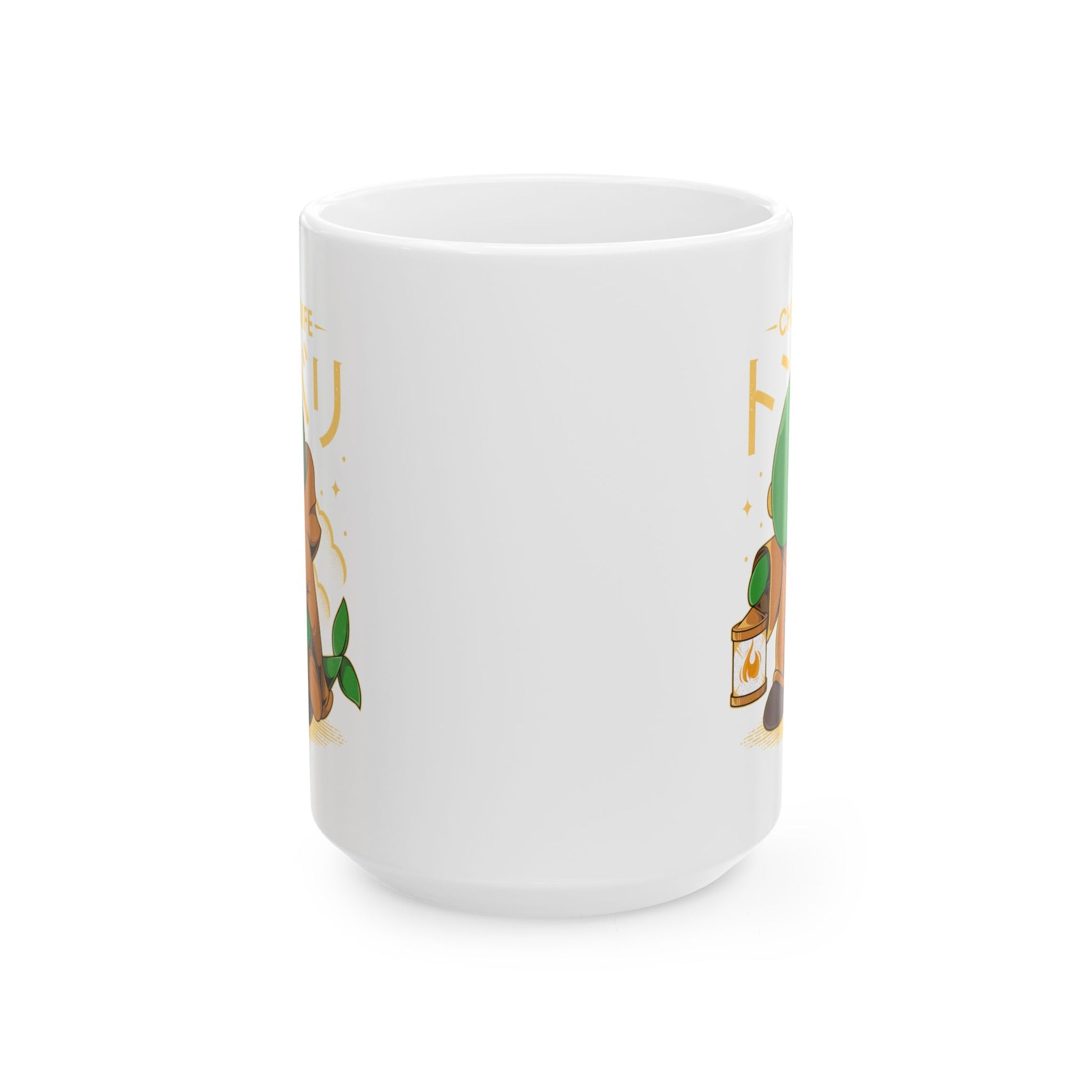 High-quality ceramic mug featuring Tonberry, the iconic and deadly enemy from the Final Fantasy RPG series. The design showcases Tonberry’s lantern and dagger in a cute yet intimidating style, perfect for JRPG fans and retro gamers. Durable ceramic construction makes it ideal for coffee, tea, or display. A great collectible for Final Fantasy enthusiasts, gaming merch lovers, and anyone who enjoys unique video game drinkware.