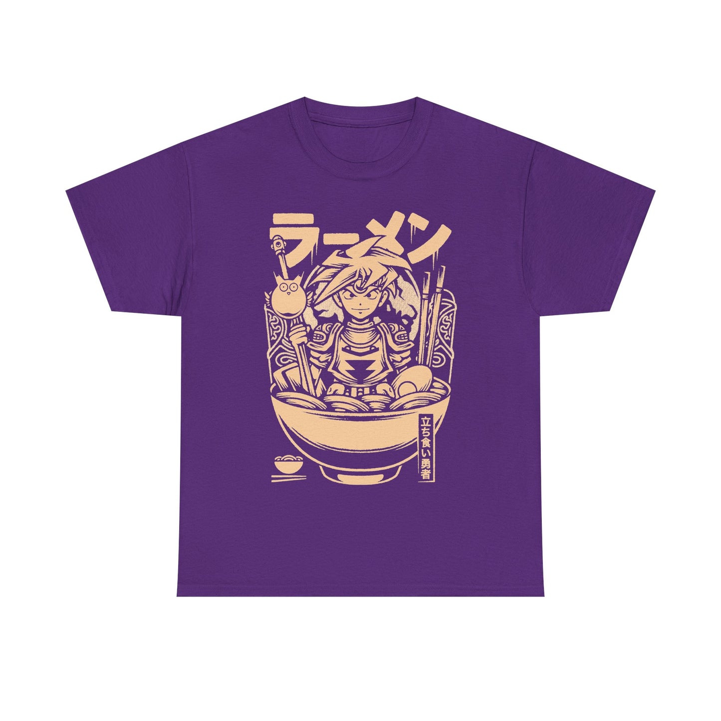 Terranigma Ark and Yomi Noodle King ramen t-shirt inspired by the Neotokio noodle eating contest from the classic SNES RPG.