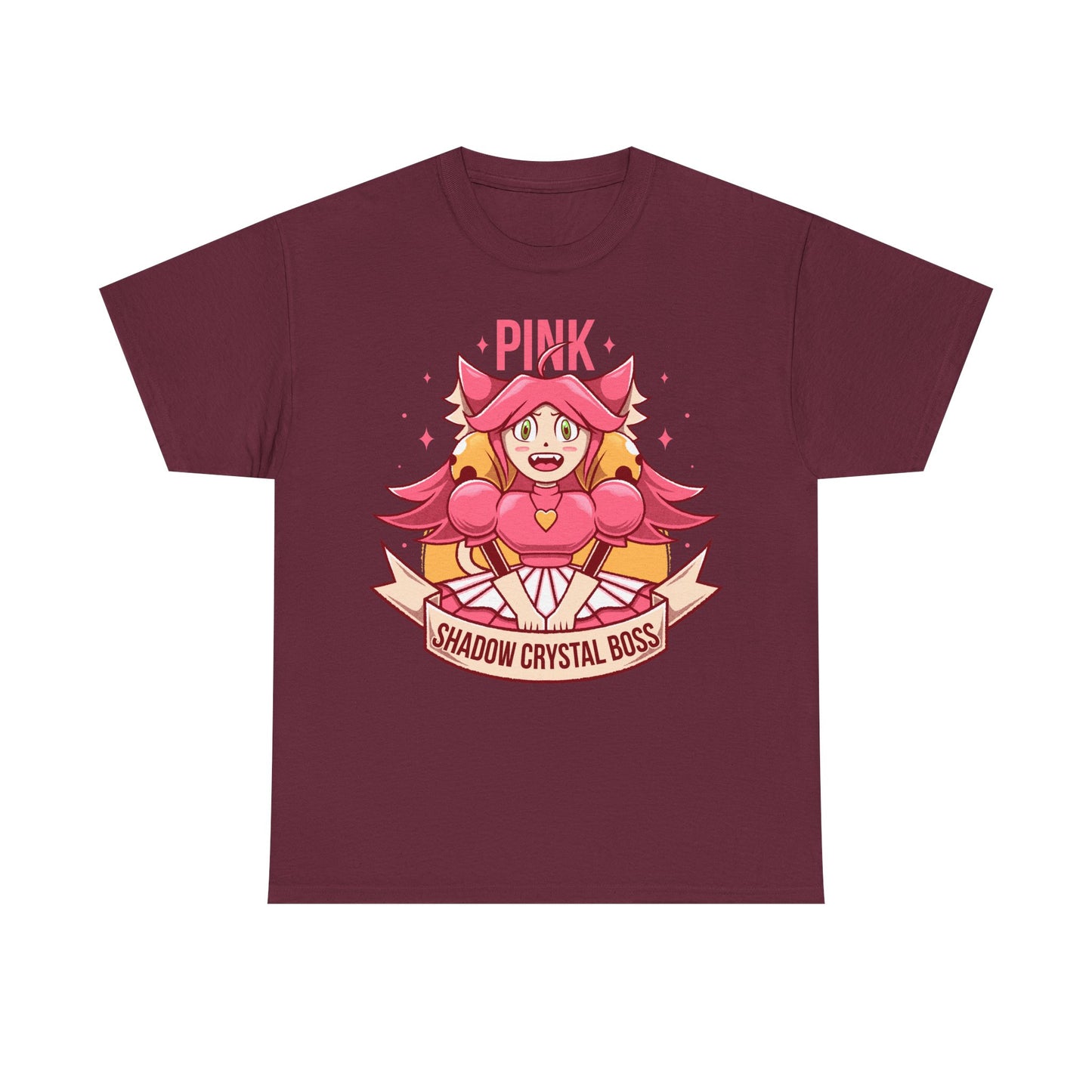 Mad Mew Mew t-shirt inspired by the Pink Shadow Crystal Secret Boss from Deltarune Chapter 5 and the iconic Undertale character.