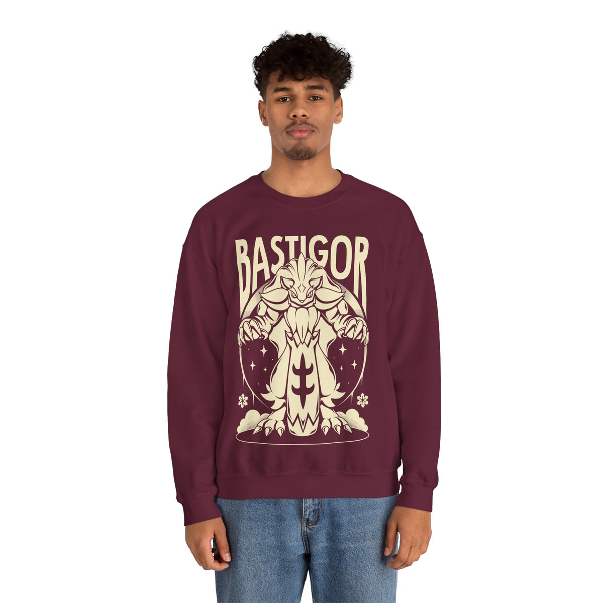 Palworld Bastigor King of Frostfang Ice Pal Unisex Crewneck Sweatshirt