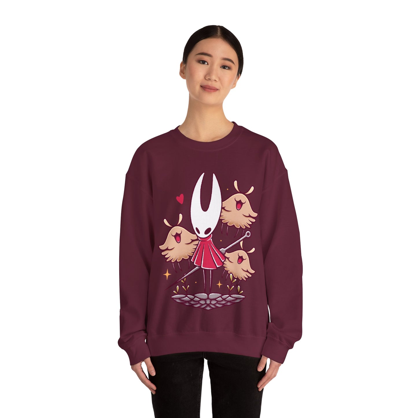 Hornet & Lost Fleas Hollow Knight Silksong Unisex Crewneck Sweatshirt