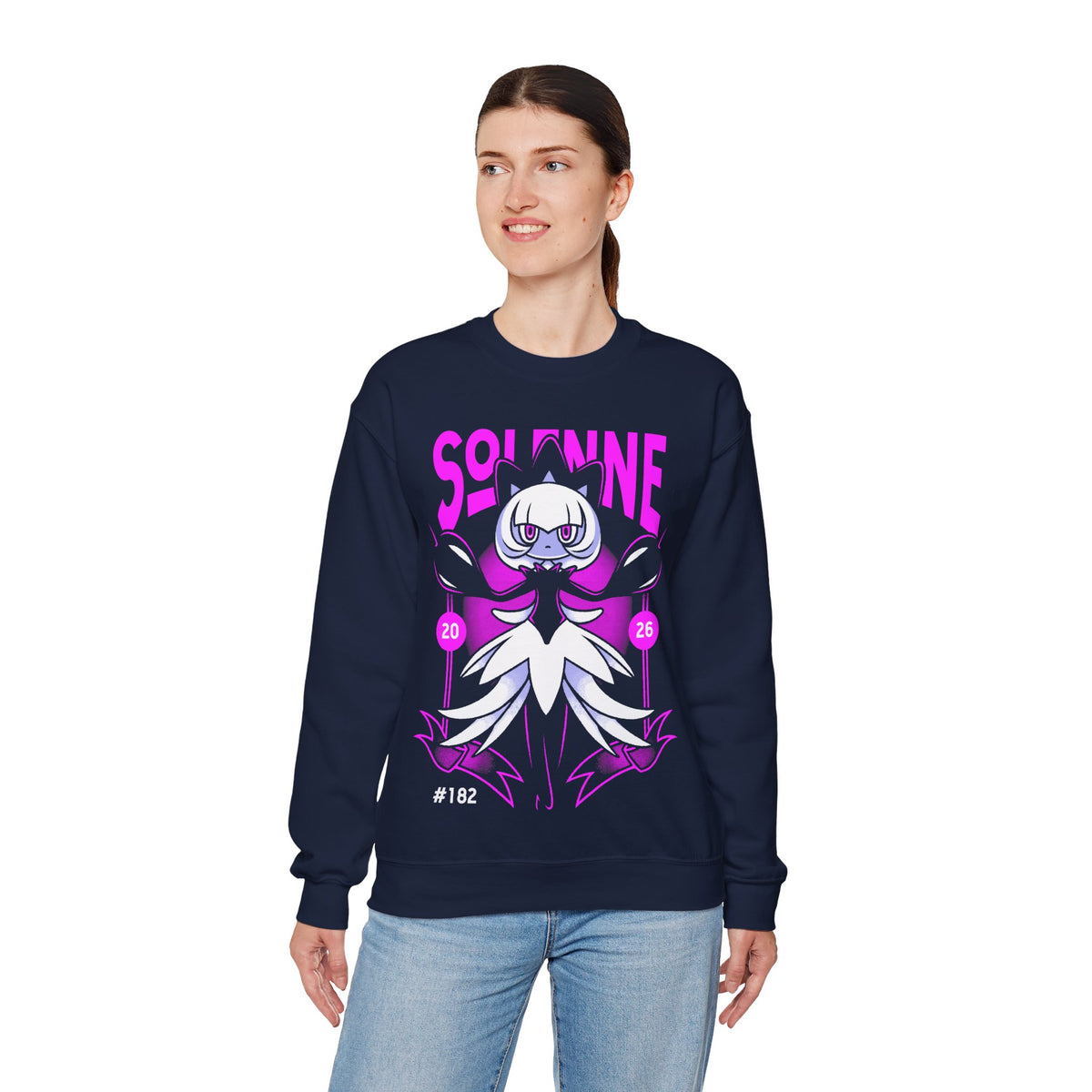 Palworld Solenne Untainted Maiden Dark Pal Unisex Crewneck Sweatshirt