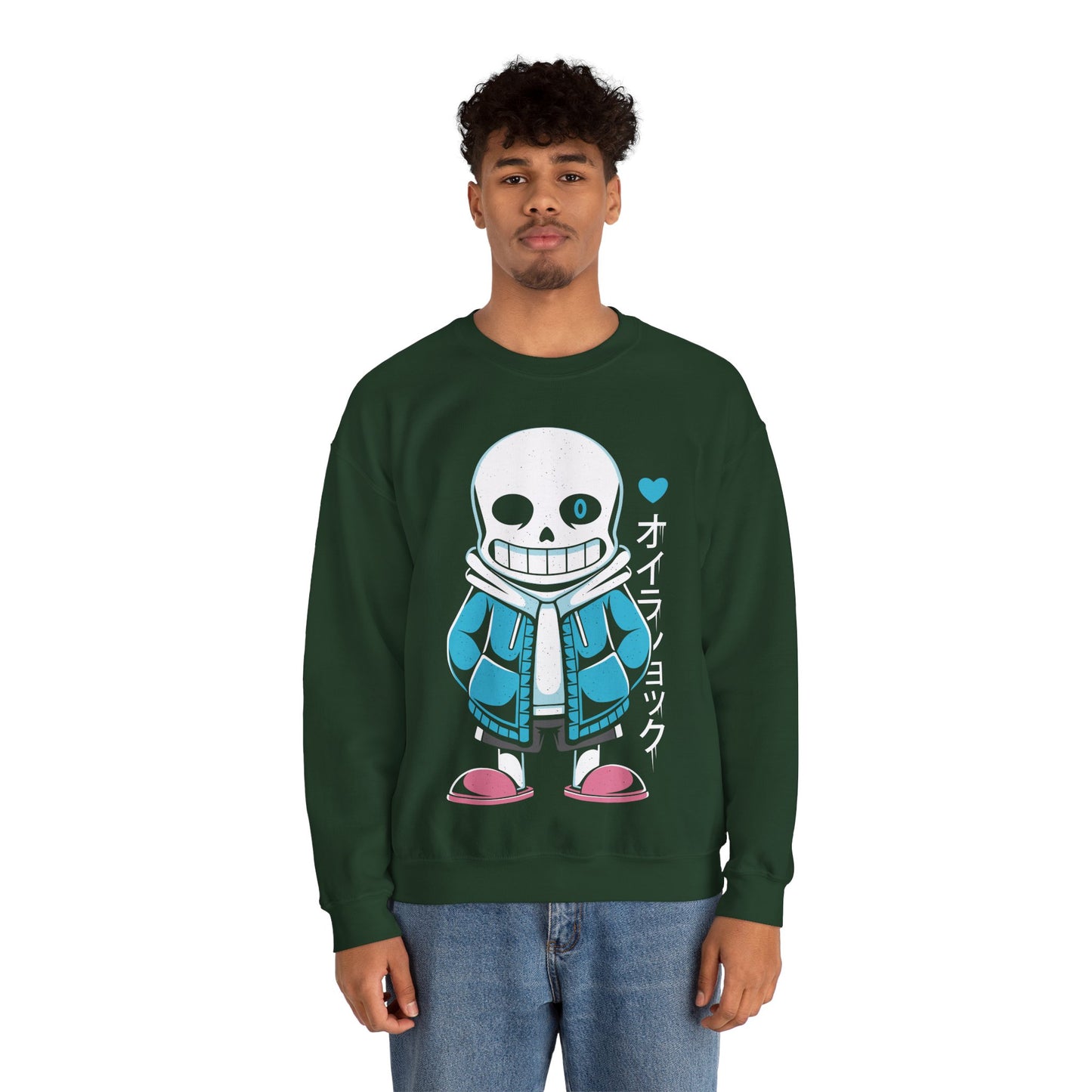 Sans Lazy Bones Undertale Indie Game Crewneck Sweatshirt