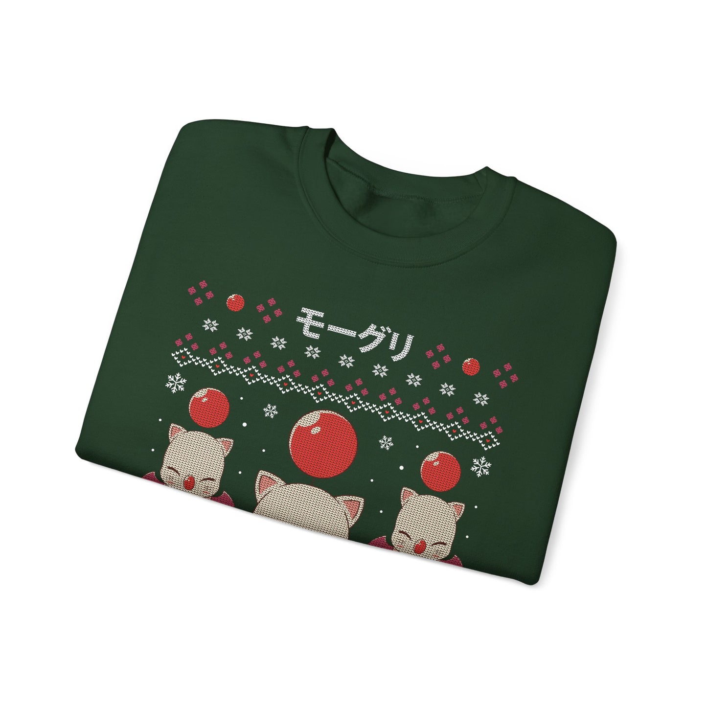 Moogle Kupo! Xmas Unisex Crewneck Sweatshirt - Final Fantasy Ugly Christmas Sweater