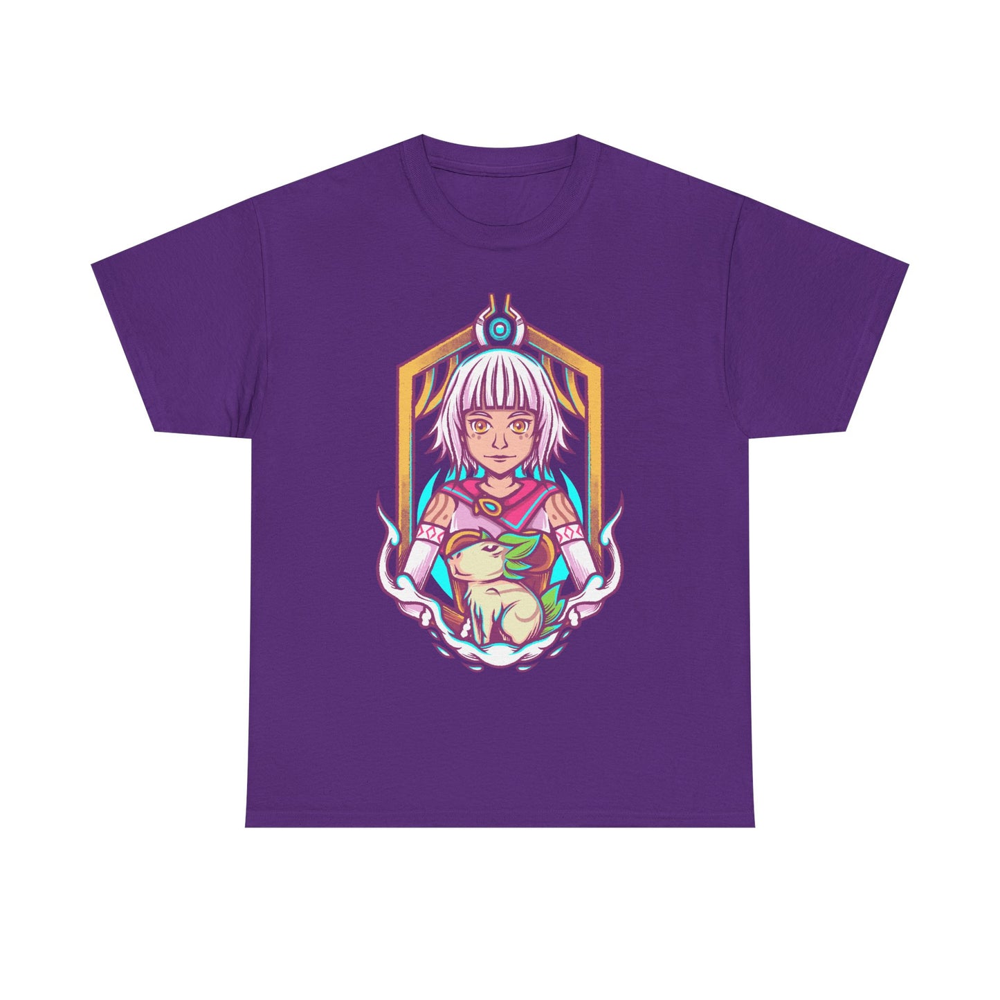 Juno and Cabbage Alabaster Dawn t-shirt inspired by the indie action RPG video game from the creators of CrossCode.