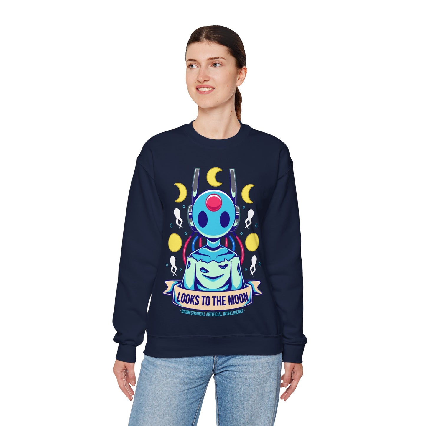Looks to the Moon Rain World Indie Game Unisex Crewneck Sweatshirt