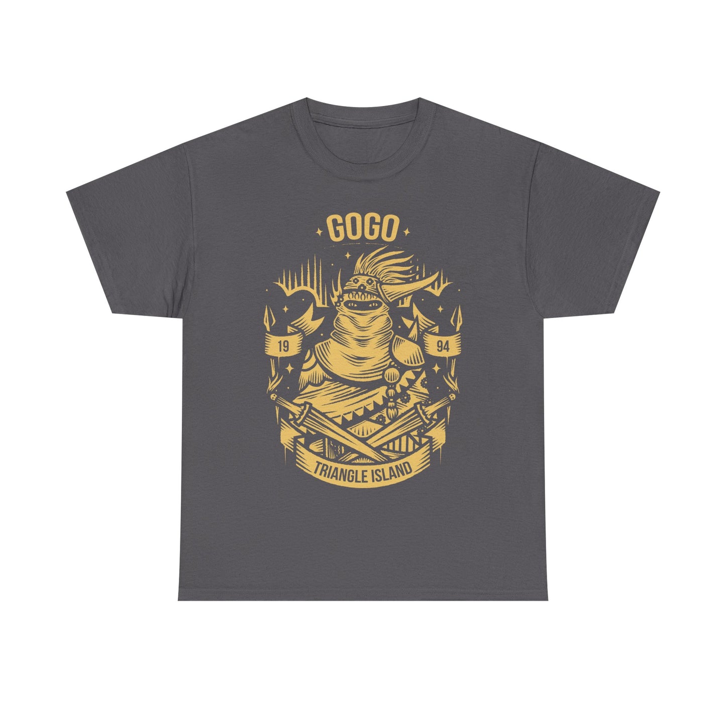 Gogo Final Fantasy VI t-shirt featuring the FF6 mimic character from the classic SNES retro JRPG video game.