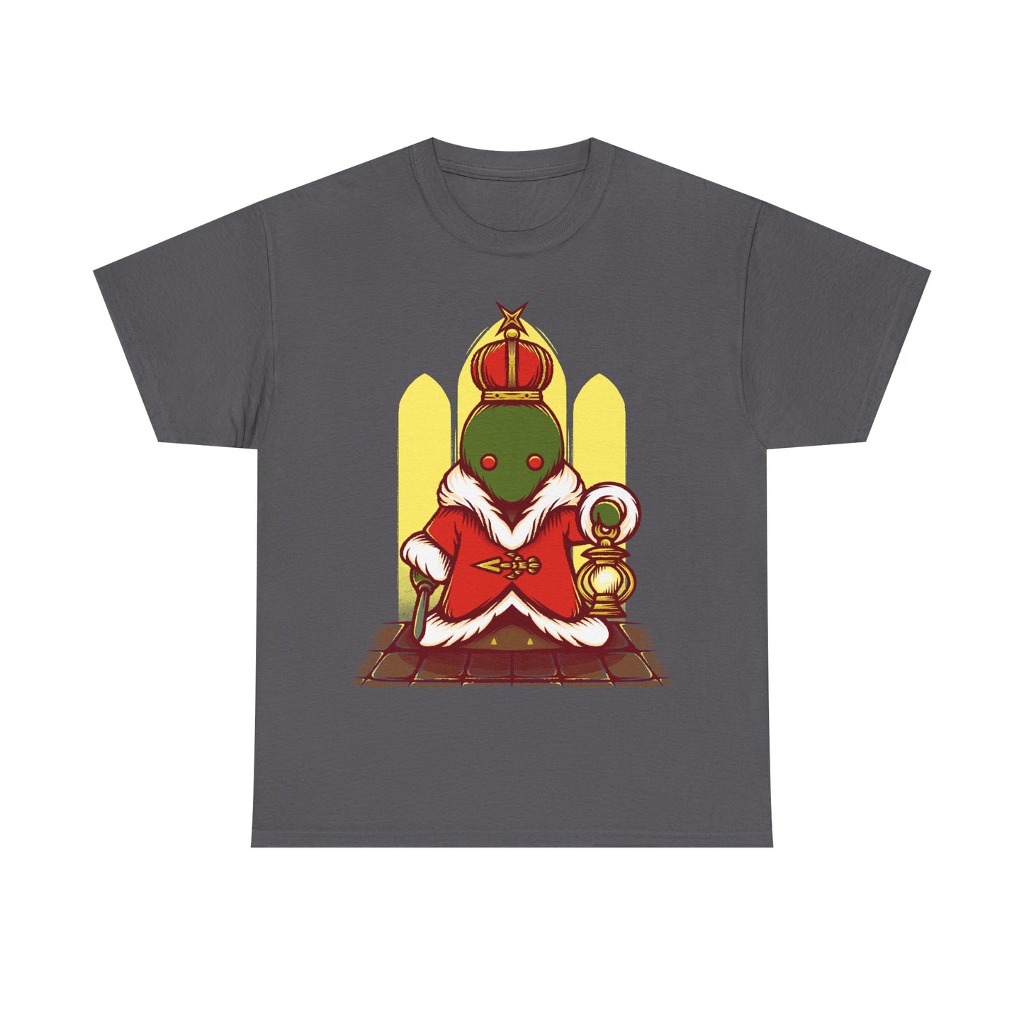 Tonberry King Final Fantasy XIV t-shirt featuring the Wanderer’s Palace dungeon final boss from FF14 MMORPG video game.