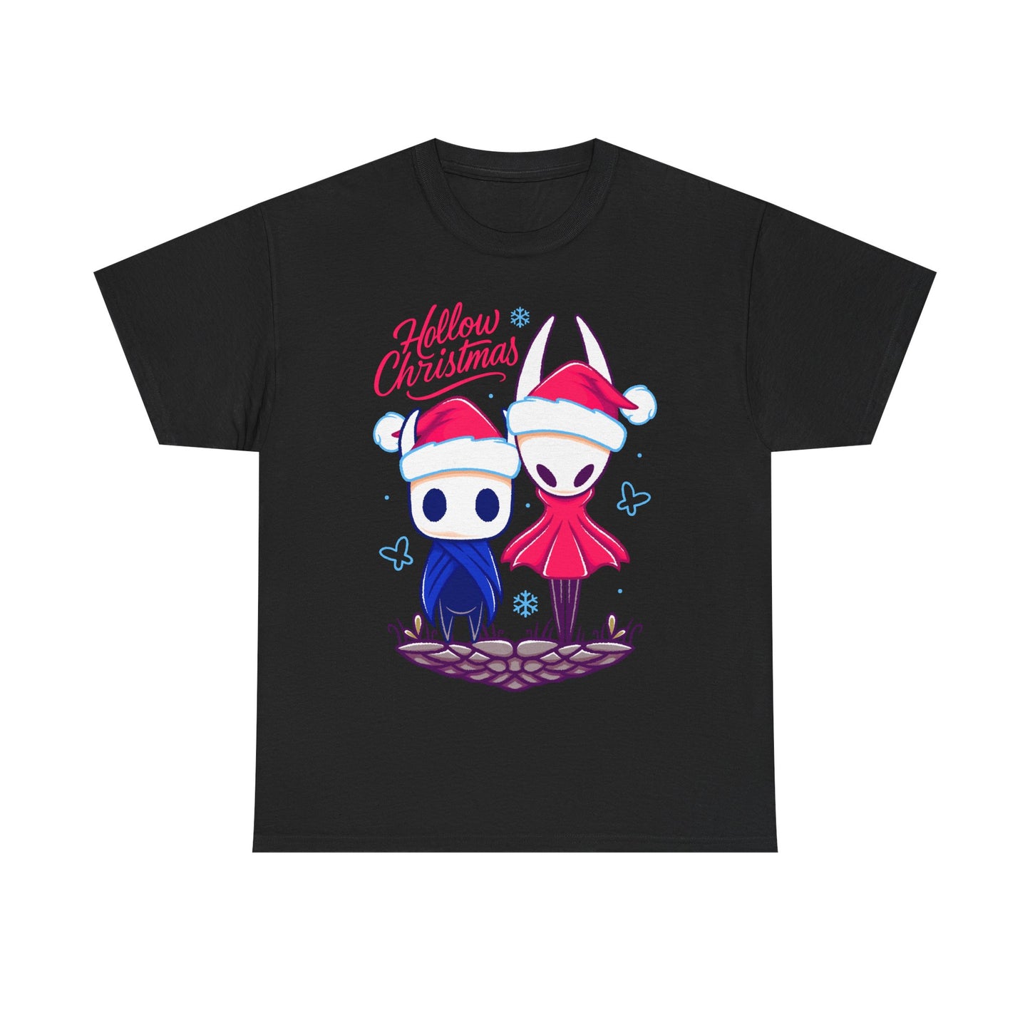 Gamer xmas t-shirt inspired by Hornet and The Knight from Hollow Knight and Hollow Knight Silksong metroidvania indie games in christmas style wearing a Santa hat.

hollow christmas, hollow knight christmas, hollow knight christmas t-shirt, hollow knight christmas tee, hollow knight christmas shirt, hollow knight christmas hornet and the knight shirt, hollow knight xmas t-shirt,  hollow knight cute kwaii crhistmas t-shirt, cute kwaii hollow knight merch, hollow knight silksong cute kawaii xmas