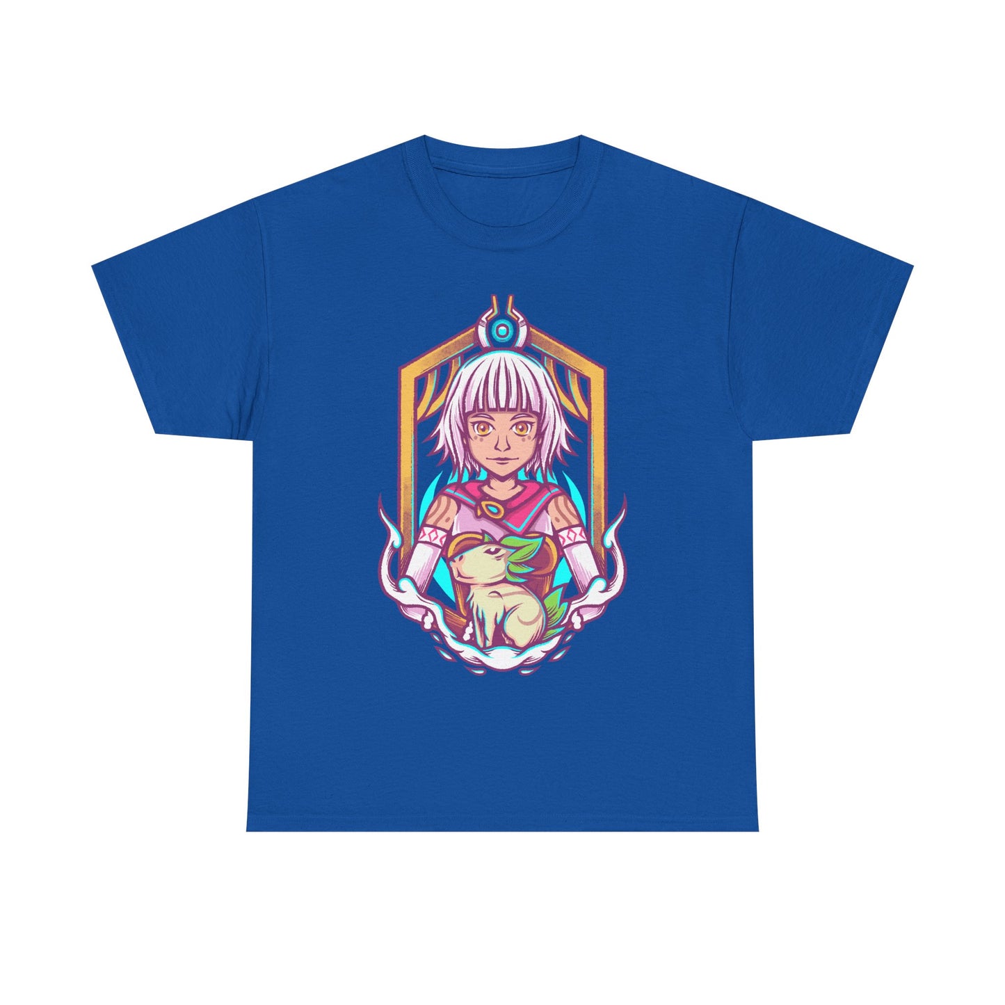 Juno and Cabbage Alabaster Dawn t-shirt inspired by the indie action RPG video game from the creators of CrossCode.