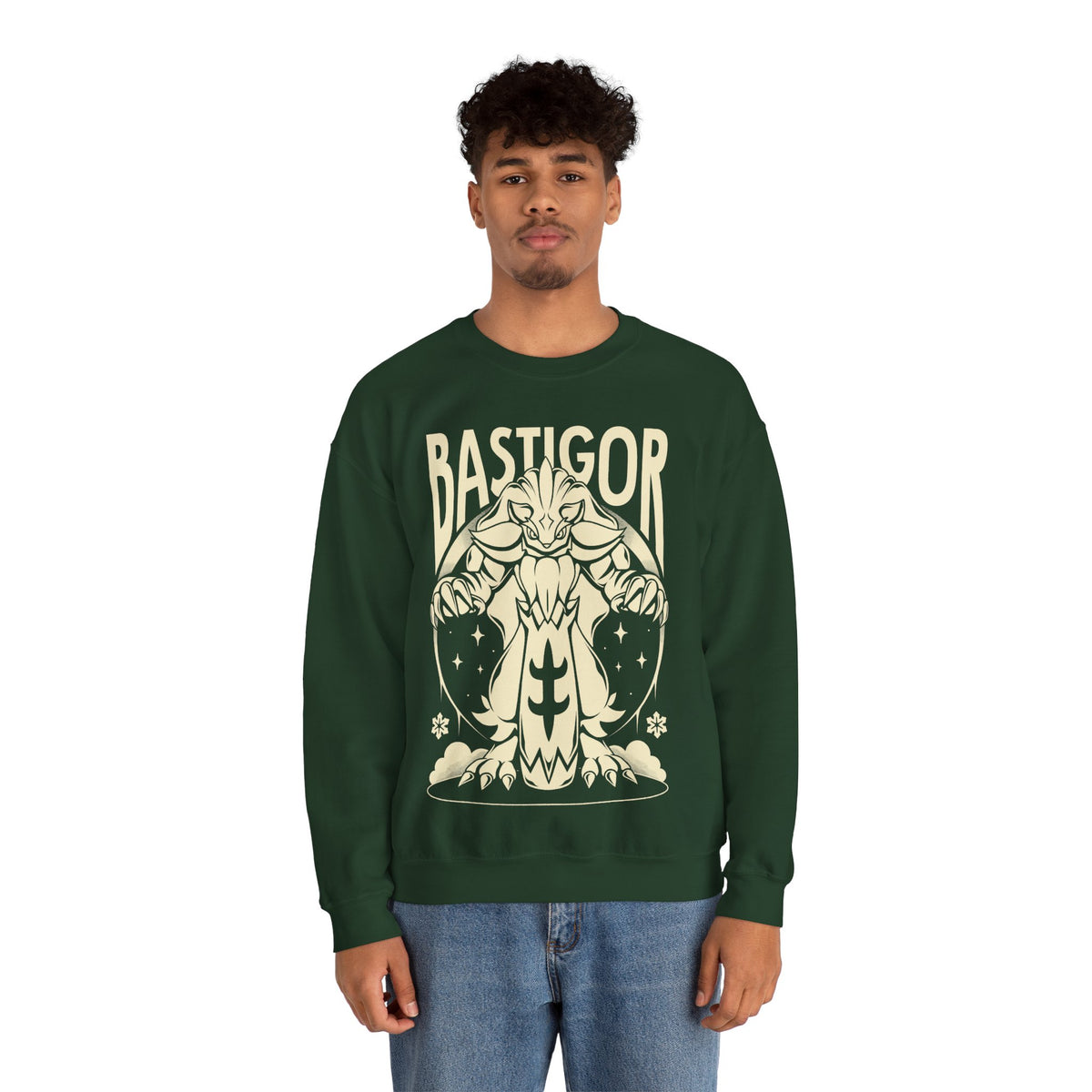 Palworld Bastigor King of Frostfang Ice Pal Unisex Crewneck Sweatshirt
