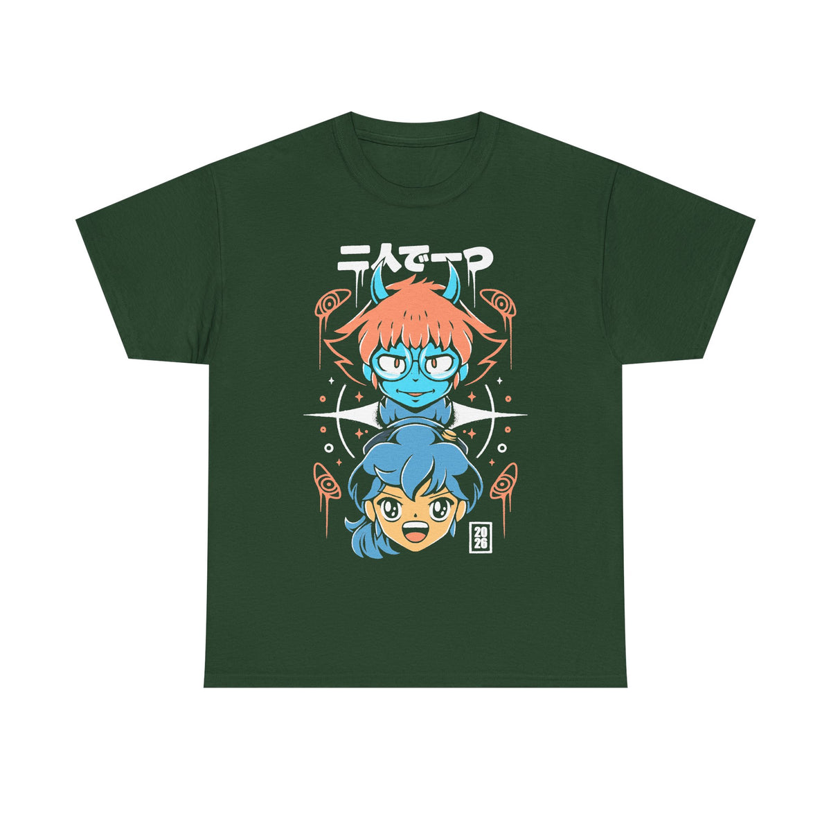 Orbitals Maki Omura teamwork t-shirt inspired by the inseparable explorer duo