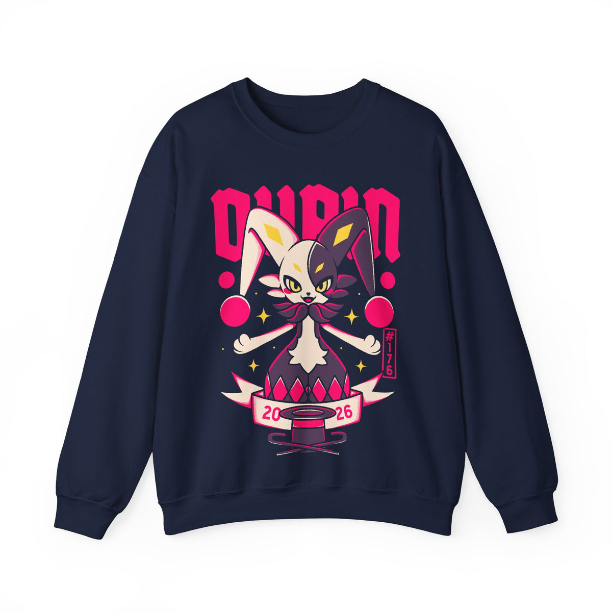 Palworld Dupin #176 crewneck sweatshirt featuring the trickster Fire Pal from Palworld 1.0