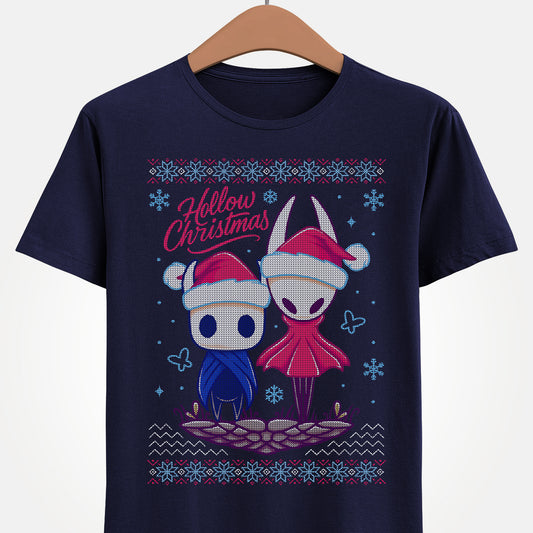 Gamer xmas t-shirt inspired by Hornet and The Knight from Hollow Knight and Hollow Knight Silksong metroidvania indie games in christmas style wearing a Santa hat.

hollow christmas, hollow knight christmas, hollow knight christmas t-shirt, hollow knight christmas tee, hollow knight christmas shirt, hollow knight christmas hornet and the knight shirt, hollow knight xmas t-shirt,  hollow knight crhistmas ugly t-shirt, xmas hollow knight merch, hollow knight silksong ugly christmas sweater shirt