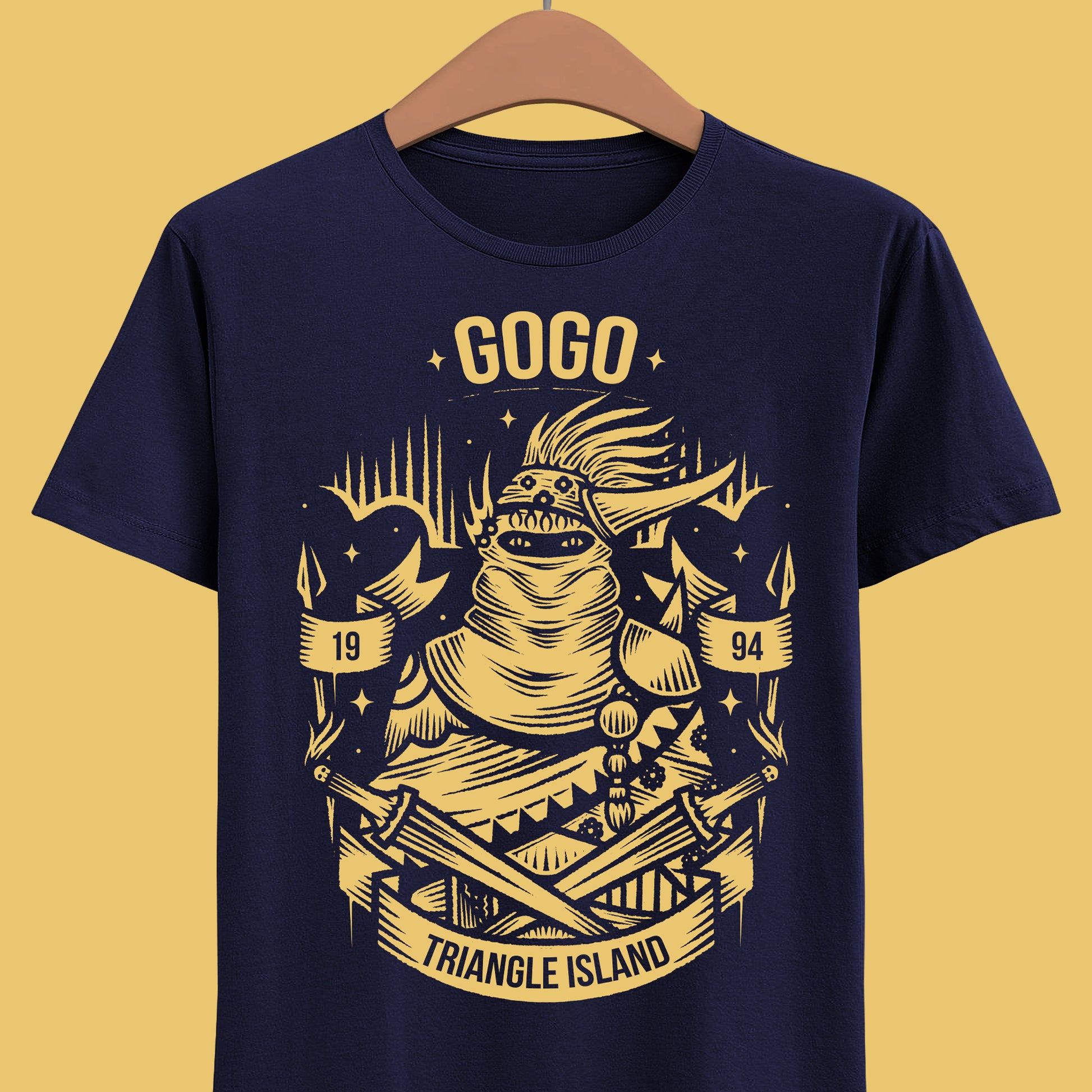 Gogo Final Fantasy VI t-shirt featuring the FF6 mimic character from the classic SNES retro JRPG video game.