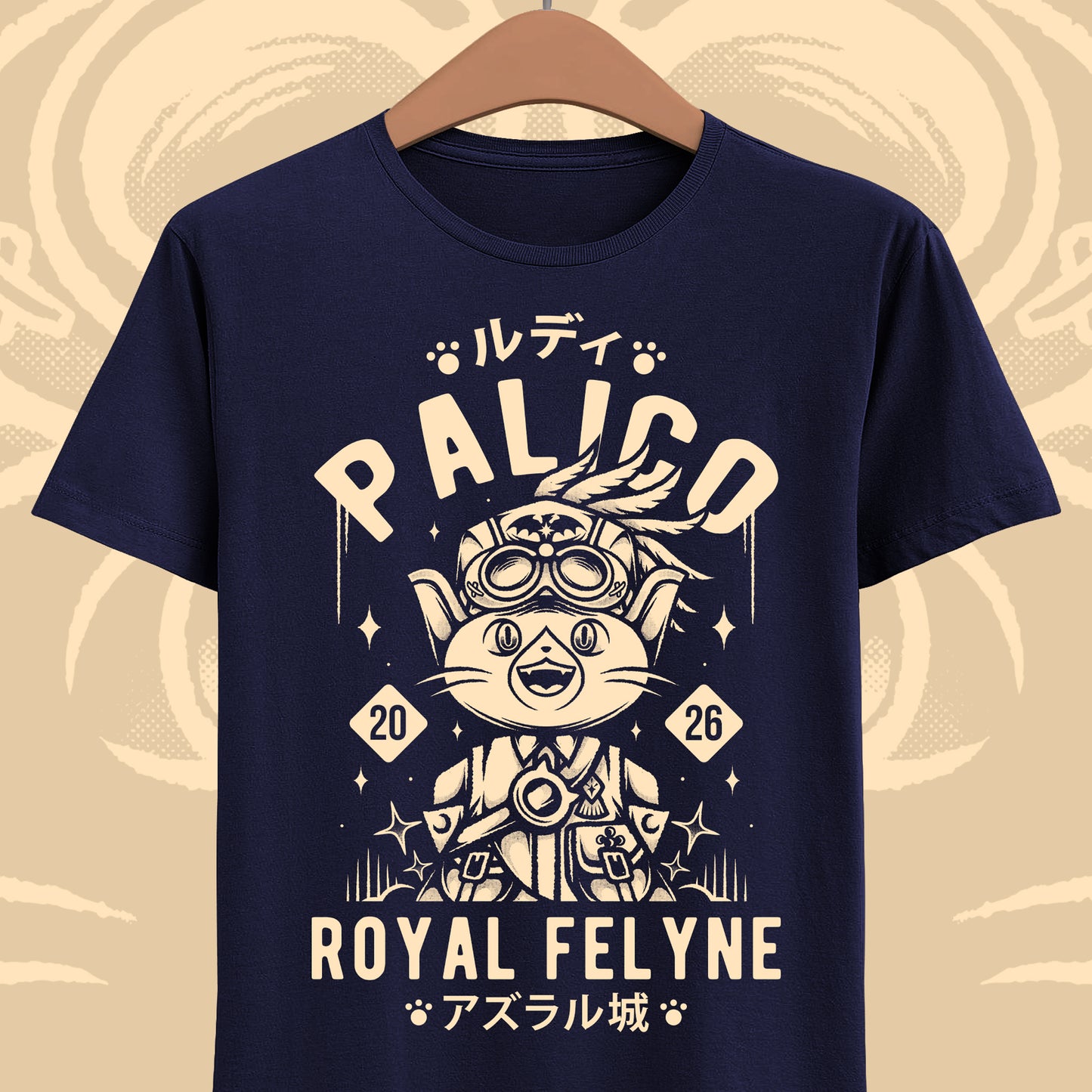 Rudy Royal Palico Monster Hunter Stories 3 t-shirt inspired by the MHST3 fantasy JRPG video game series.