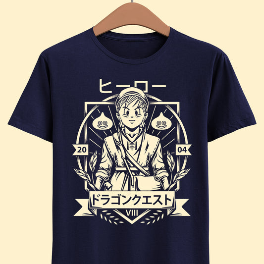Gamer t-shirt design inspired by Eight the hero from Dragon Quest VIII jrpg video game.

dragon quest, dragon quest viii, dragon quest xi, king slime, slime, rpg video game, video games t-shirt, jrpg games tee, gaming shirt, gamer, chrono trigger, final fantasy, yangus, dqviii t-shirt, dragon quest slime t-shirt, dragon quest king slime t-shirt, dragon quest viii eight t-shirt, dragon quest, dragon quest viii journey of the cursed king t-shirt