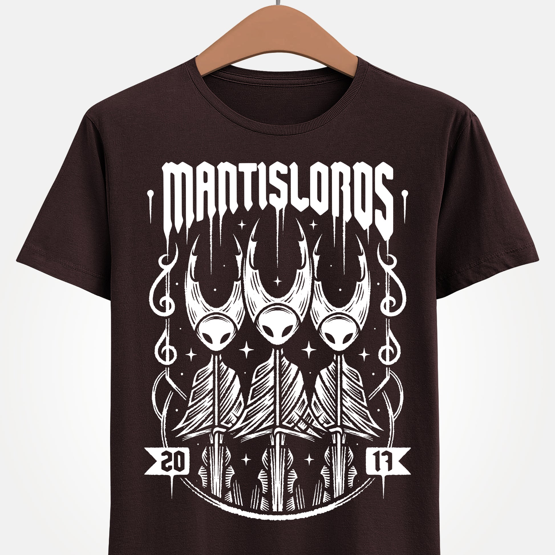 Gamer t-shirt inspired by Mantis Lords boss from Hollow Knight metroidvania indie game.

hollow knight mantis lords t-shirt, hollow knight mantis lords boss t-shirt, hollow knight video game mantis lords t-shirt, hollow knight indie game merch, hollow knight metroidvania video game t-shirt, mantis lords hollow knight shirt, hollow knight mantis lords tee, hollow knight silksong video game merch, metroidvania video game merch, hollow knight exclusive merch, hollow knight tee, gaming engraving art