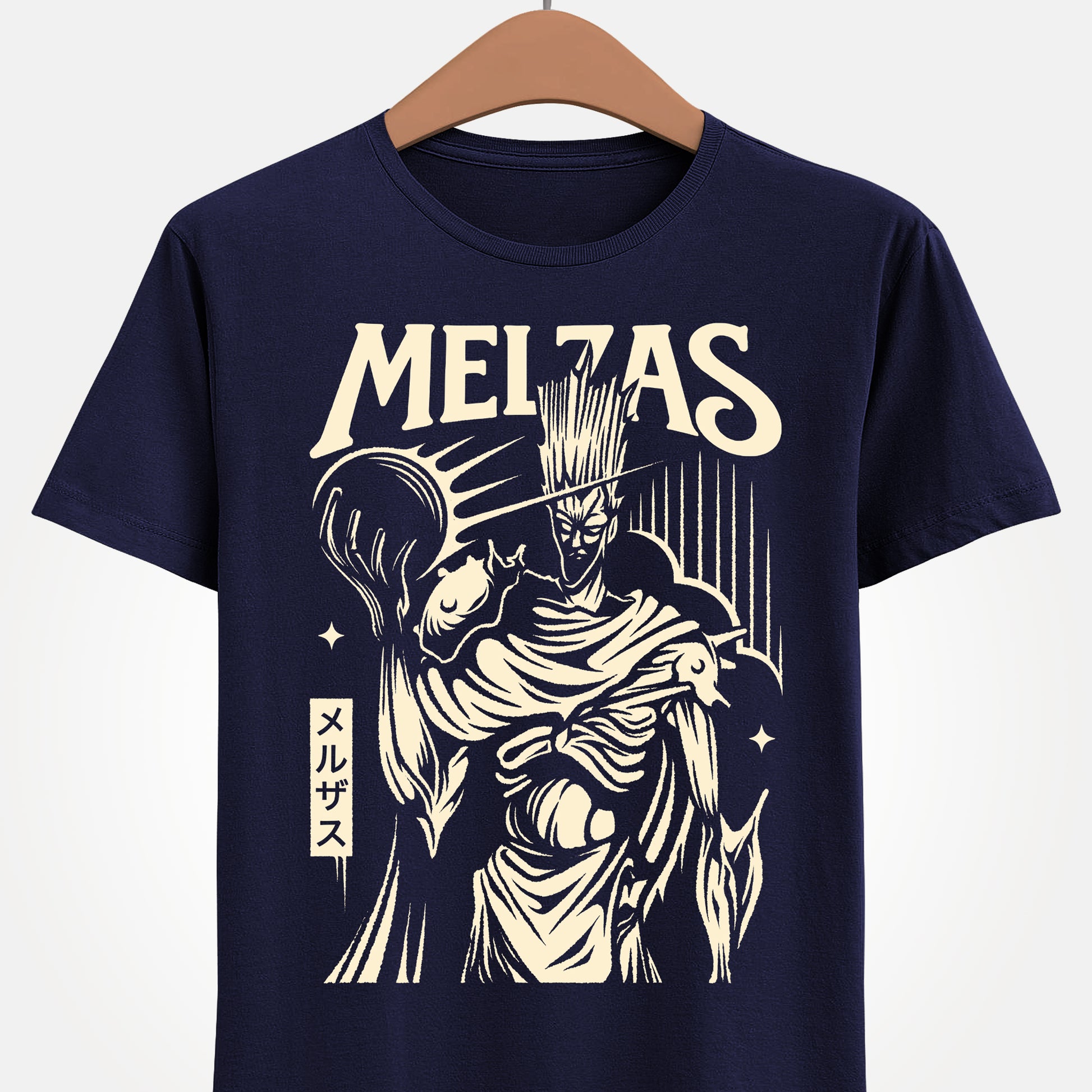 Melzas final boss Alundra t-shirt inspired by the cult classic PlayStation action RPG Alundra. Retro gaming apparel featuring original fan art of Melzas, the iconic final boss, designed for fans of Alundra merch, Alundra t-shirts, shirts and tees. Nostalgic retrogaming design perfect for collectors of PS1 RPGs, action RPG video games, dungeon crawlers, and 90s gaming classics. Ideal gamer shirt for retro RPG and vintage video game enthusiasts.