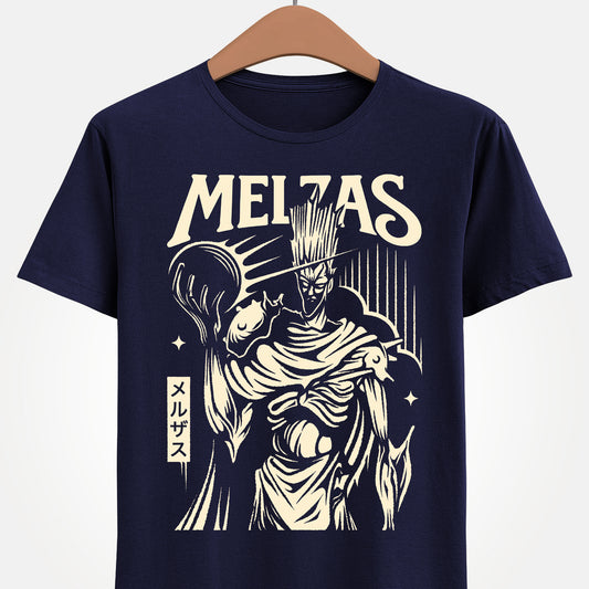 Melzas final boss Alundra t-shirt inspired by the cult classic PlayStation action RPG Alundra. Retro gaming apparel featuring original fan art of Melzas, the iconic final boss, designed for fans of Alundra merch, Alundra t-shirts, shirts and tees. Nostalgic retrogaming design perfect for collectors of PS1 RPGs, action RPG video games, dungeon crawlers, and 90s gaming classics. Ideal gamer shirt for retro RPG and vintage video game enthusiasts.