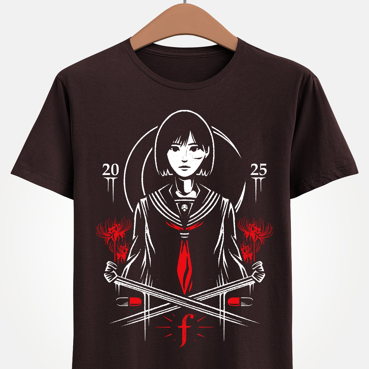 Silent Hill F T-shirt inspired by Konami’s survival horror game. Featuring protagonist Hinako Shimizu in a unique Japanese horror design, this premium gamer apparel is perfect for fans of Silent Hill and Japan-inspired video games. Exclusive Silent Hill F merch, Japanese horror clothing, survival horror T-shirt, Hinako Shimizu shirt, gamer fashion, Silent Hill F fan merchandise, Japanese style graphic tee, Silent Hill apparel for collectors and horror game enthusiasts.