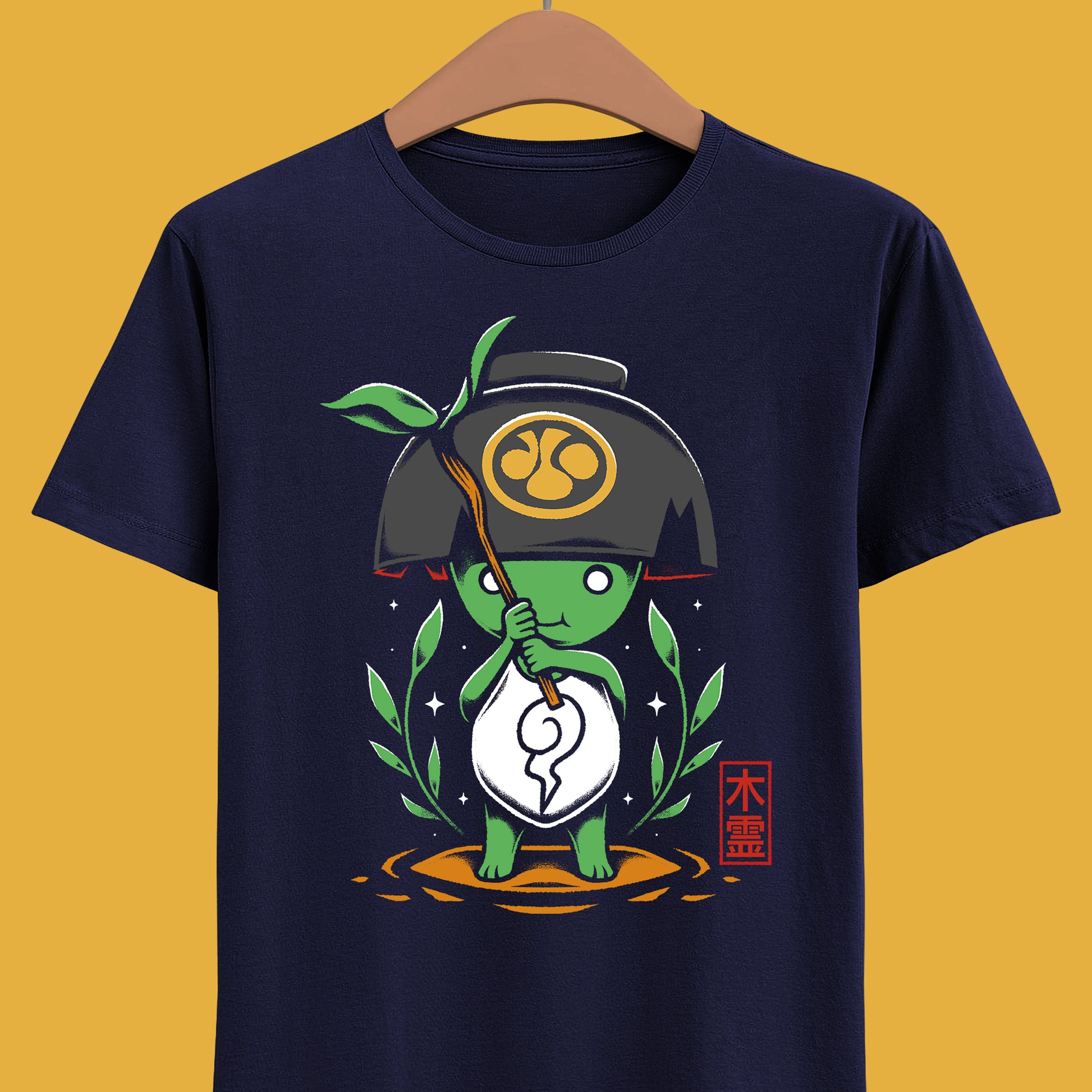 Nioh 3 t-shirt inspired by the action RPG and soulslike video game series, featuring Kodama, the cute green tree spirit from the Nioh universe. This unisex gamer shirt celebrates Nioh 3 with a design rooted in Japanese folklore, yokai mythology, and samurai fantasy. High-quality video game merch made for gamers, collectors, and fans of Nioh, Nioh 2, Nioh 3 and dark fantasy action RPGs. Perfect gaming t-shirt for soulslike fans and Japanese mythology lovers.