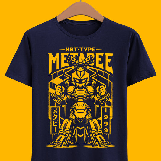 Gamer t-shirt design inspired by Metabee from Medabots anime manga & video games in vintage typography art style.

metabee, medabots, metabee medabots t-shirt, metabee medabots anime manga t-shirt, metabee medabots video games t-shirt, metabee kabuto type robot medabots t-shirt, anime & manga, retro anime & manga merch, anime & manga nostalgia t-shirt, nostalgia cartoons t-shirt, 90s anime medabots t-shirt, anime manga gaming t-shirt, 90s gaming merch, 90s video games t-shirt, metabee medabots