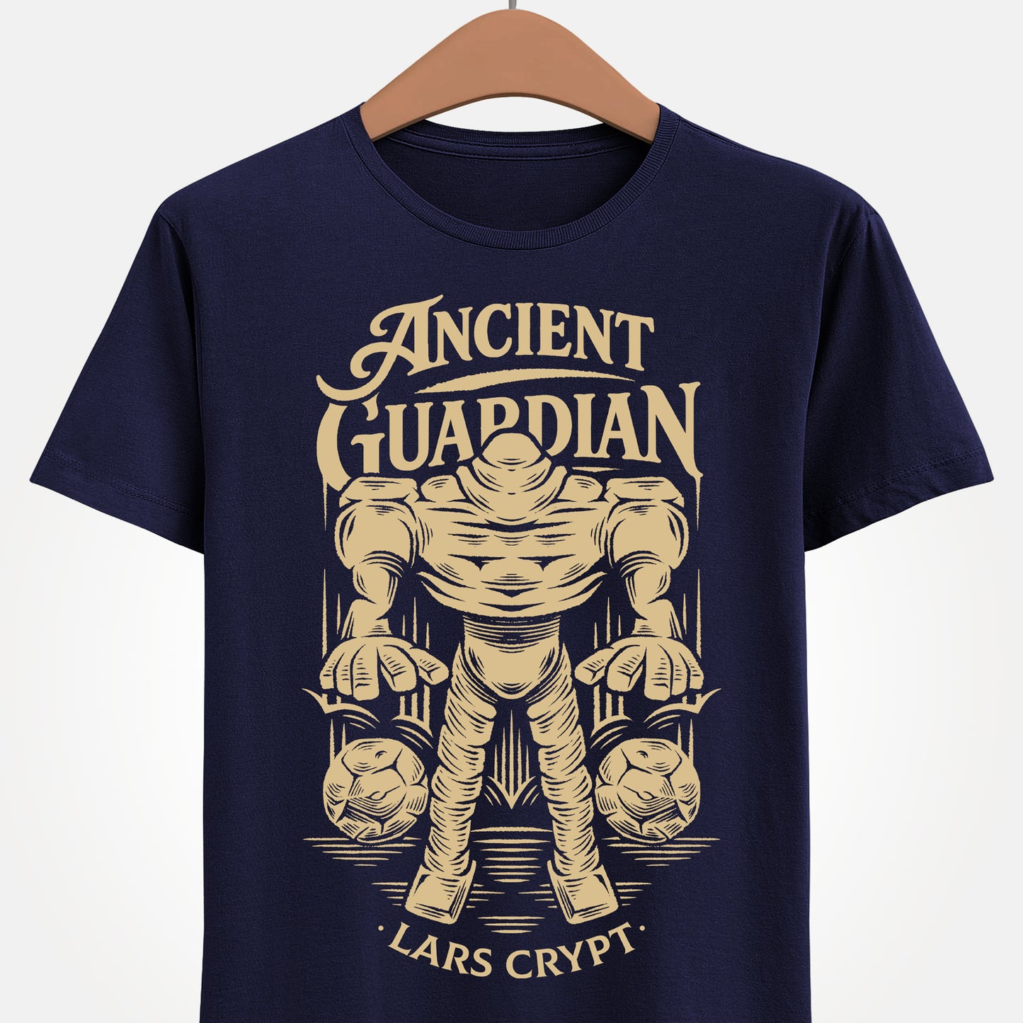 Ancient Guardian Alundra t-shirt featuring the iconic boss from the Lars Crypt dungeon in the classic action RPG Alundra. Retro gamer apparel inspired by dark fantasy dungeon design, perfect for fans of PlayStation RPGs, retrogaming, and cult classic video games. alundra t-shirt, alundra video game t-shirt, alundra video game merch, alundra action rpg video game merch, alundra ancient guardian boss t-shirt, alundra best rpg merch, alundra 2 merch, alundra retrogaming merch, alundra retrogamer t-shirt