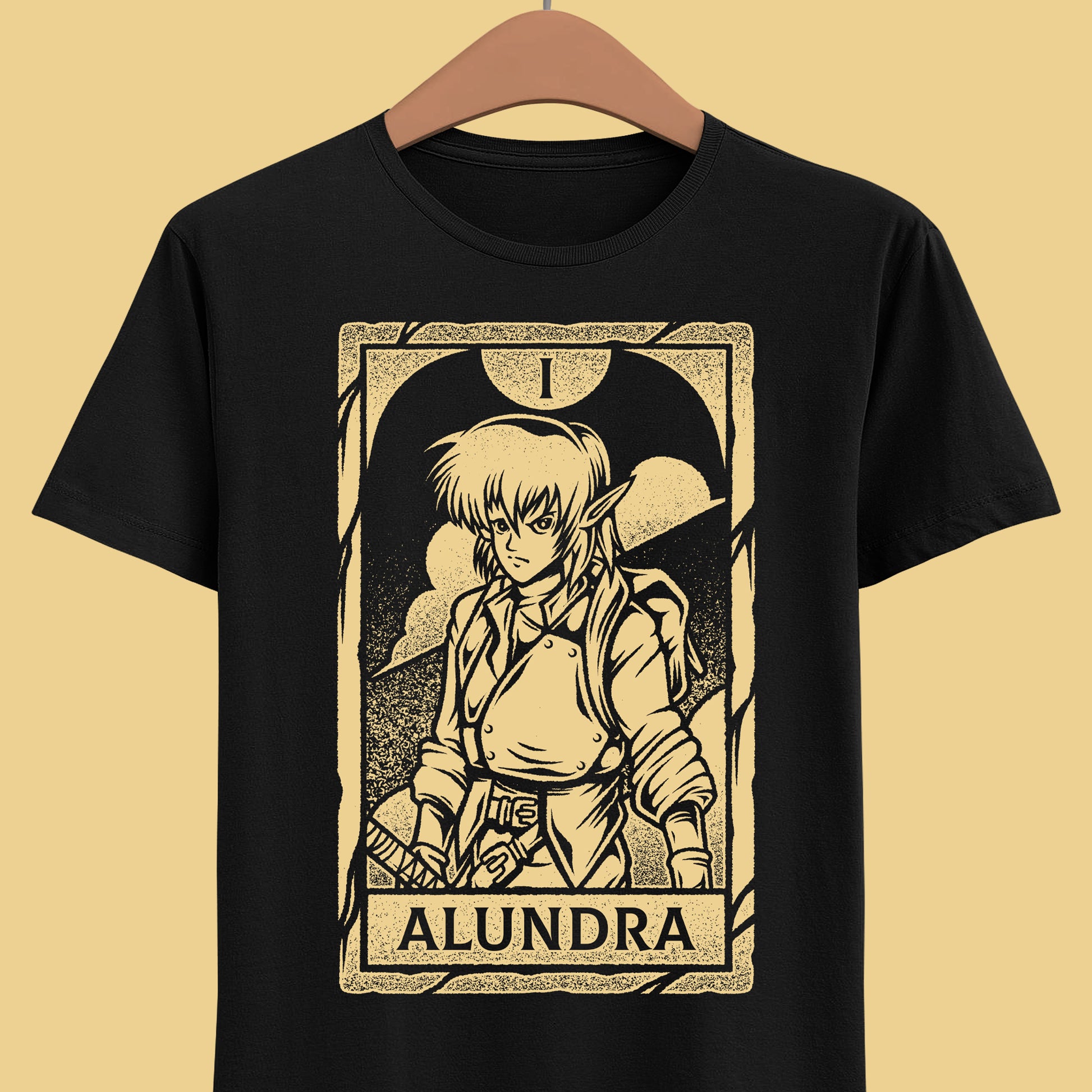 Alundra video game t-shirt inspired by the classic PlayStation action RPG. Retro gaming apparel featuring an original fan art design based on the world of Alundra, perfect for fans of dungeon crawler games, classic RPGs, and nostalgic 90s video game aesthetics. alundra video game merch, alundra action rpg video game merch, alundra the dreamwalker t-shirt, alundra ps1 video game t-shirt, alundra retrogaming tee, alundra classic ps1 video game merch, alundra 2 merch, alundra 2 t-shirt, ps1 games