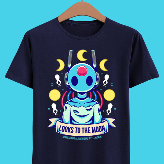 Gamer t-shirt design inspired by Looks to the Moon (Big Sis Moon) Iterator from Rain World survival-exploration-platformer indie game.

rain world indie game merch, rain world t-shirt, rain world looks to the moon t-shirt, looks to the moon, iterator, big sis moon t-shirt, looks to the moon t-shirt, indie game merch, rainworld video game, rain world video game t-shirt, neuron flies, slugcat, slugcat t-shirt, rain world slugcat t-shirt, rain world five pebbles, rain world five pebbles t-shirt